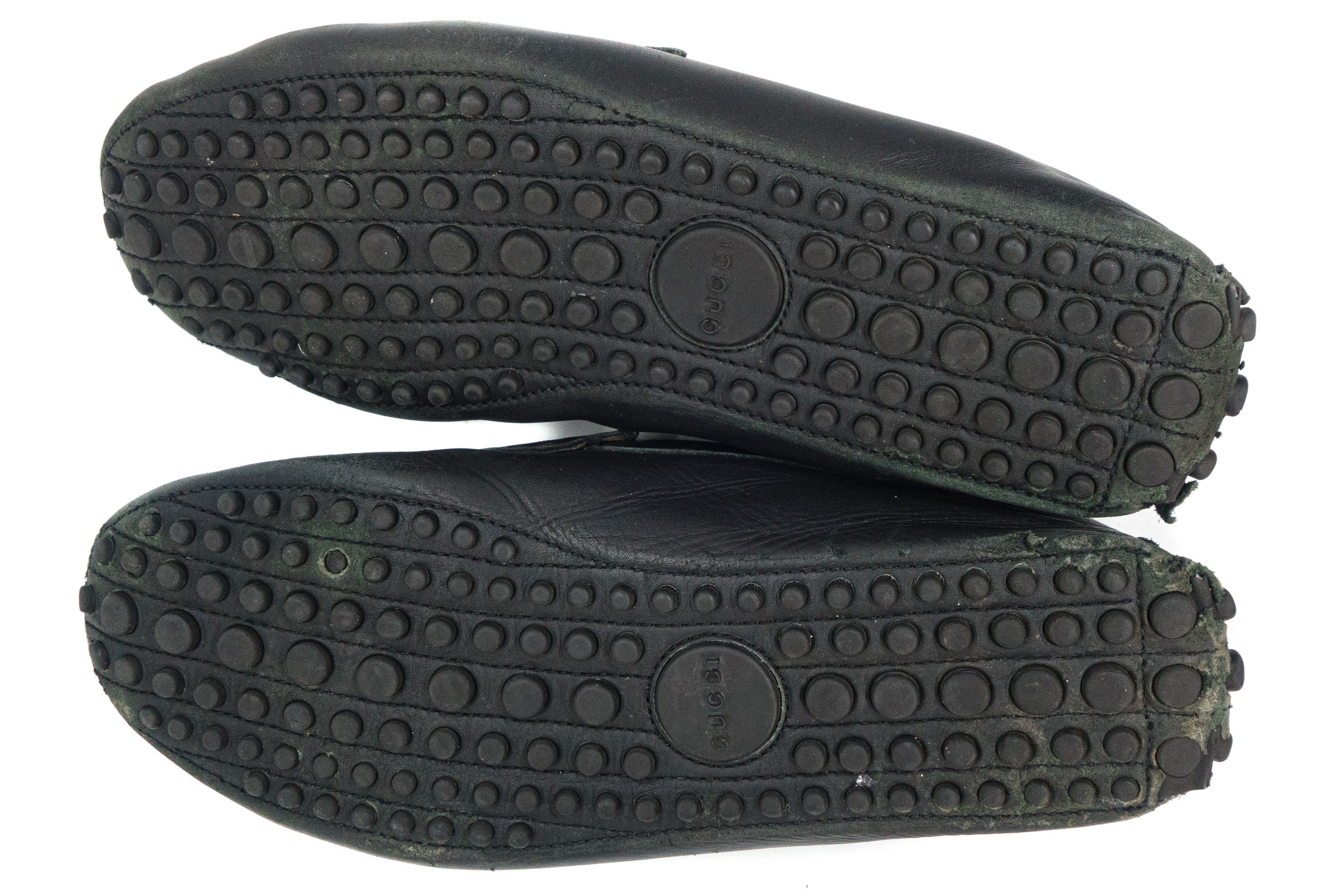 Gucci 00S Tom Ford Era GG Mini Logo Leather Car Loafers Vintage Size US 8 / EU 41 - 5 Thumbnail