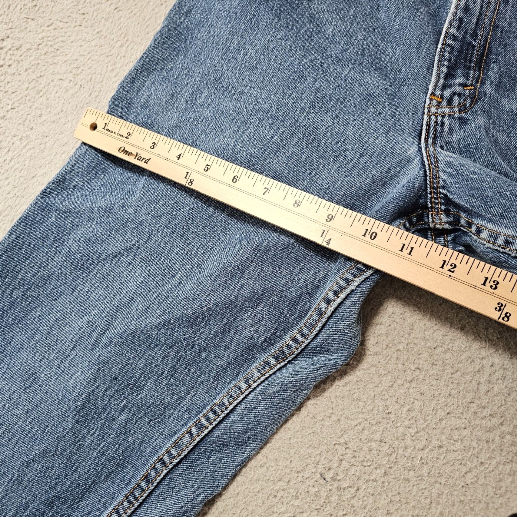 Levi's VINTAGE Levi's Jeans Women 13 Juniors 550 Relaxed Fit Tapered High Waist Blue 80s 90s USA Mens Women Girls Size 34" / US 12 / IT 48 - 5 Thumbnail