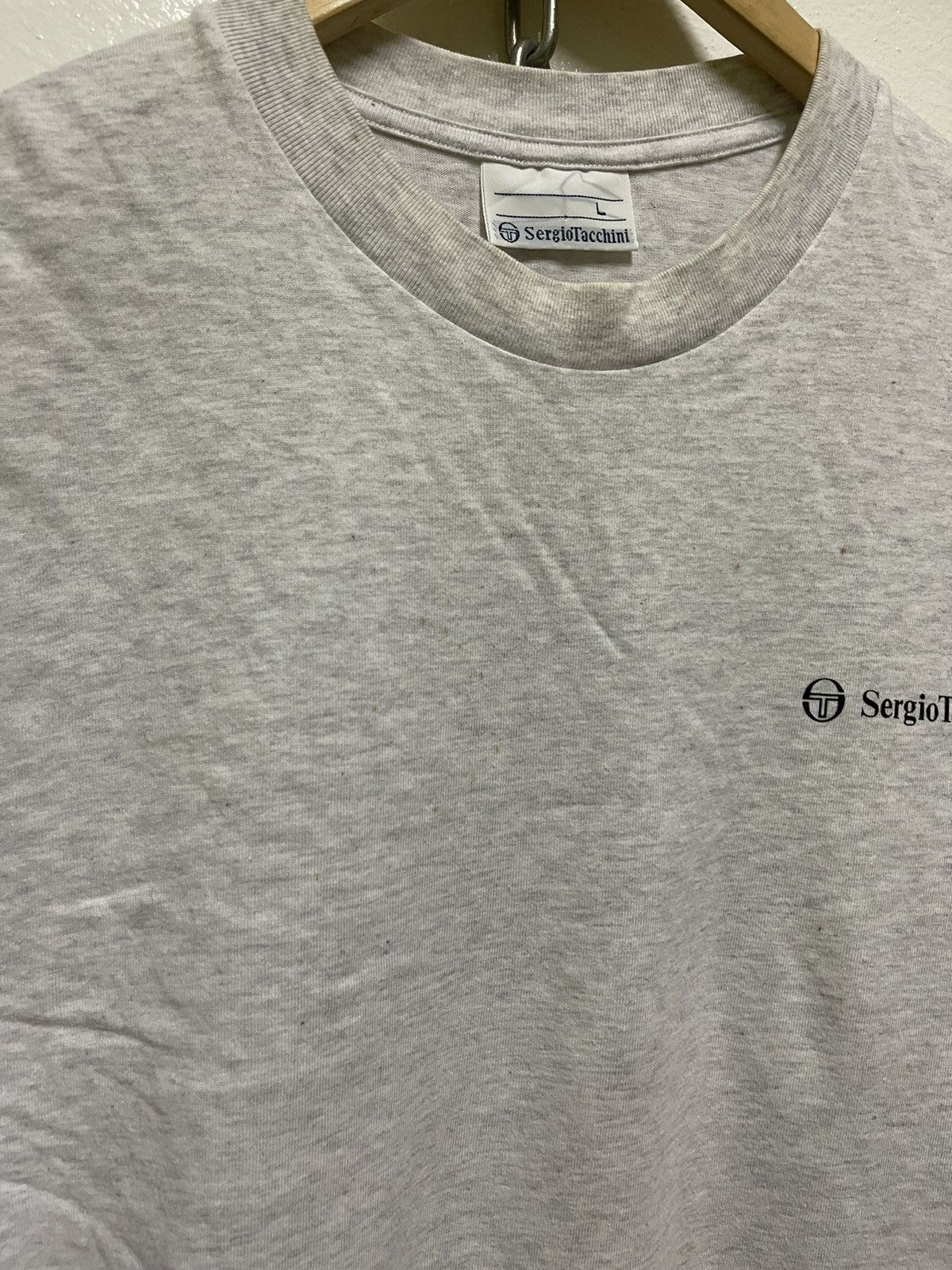 Sergio Tacchini × Vintage Sergio Tacchini Printed T Shirt Size US L / EU 52-54 / 3 - 9 Thumbnail