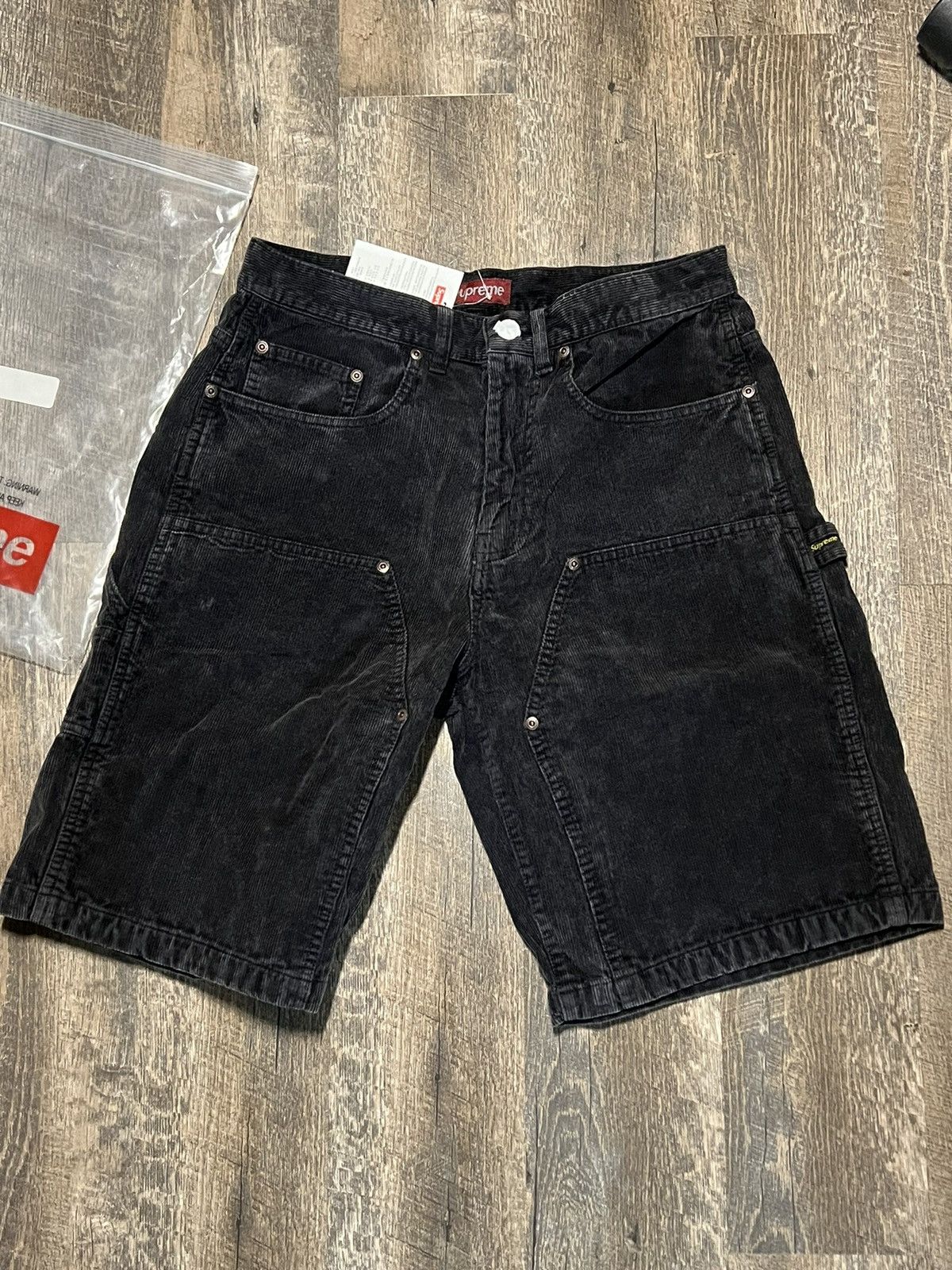 Supreme Cutoff Double Knee Denim Painter Short Washed Blue