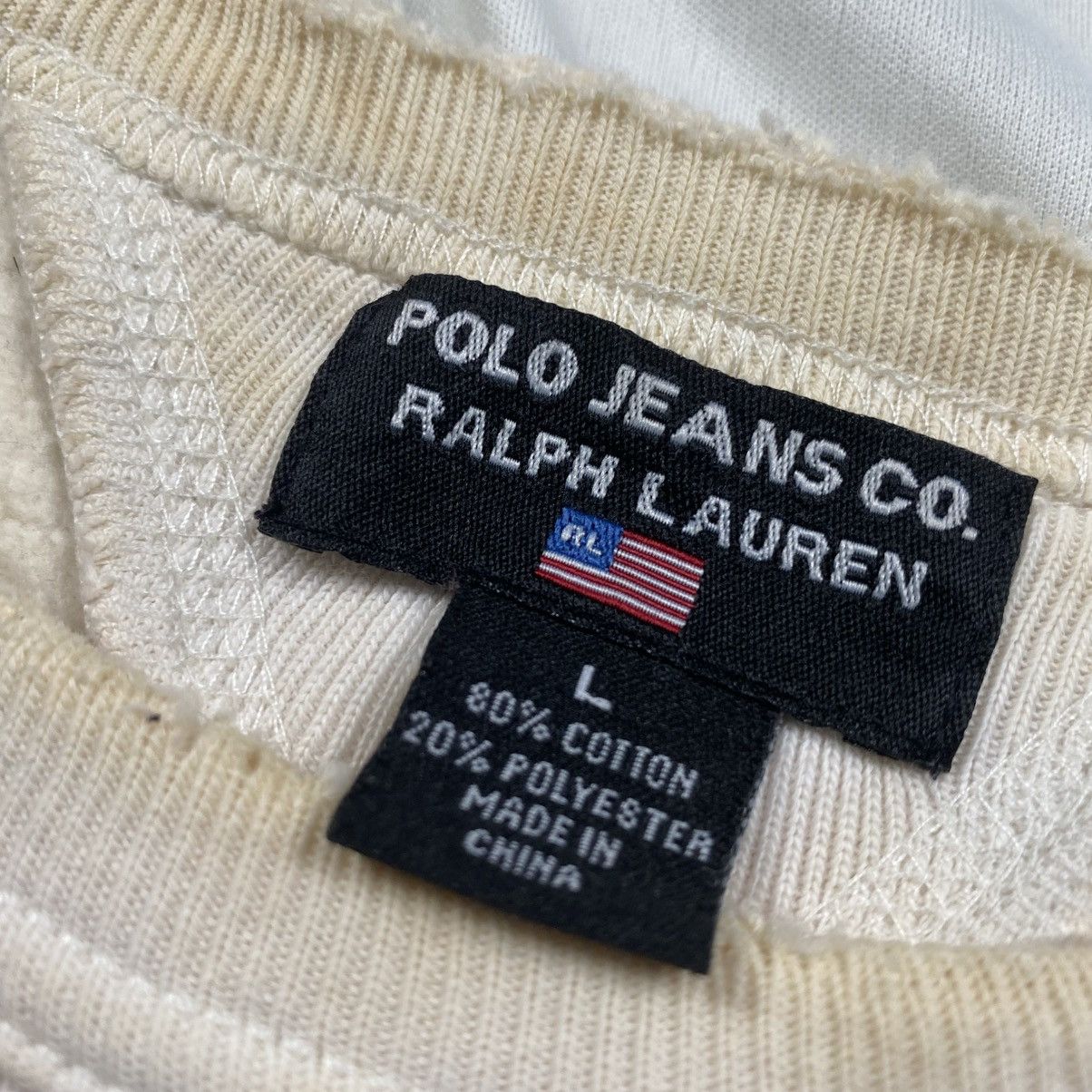 Polo Ralph Lauren Vintage y2k Polo Jeans Co Distressed Crewneck Size US L / EU 52-54 / 3 - 8 Thumbnail