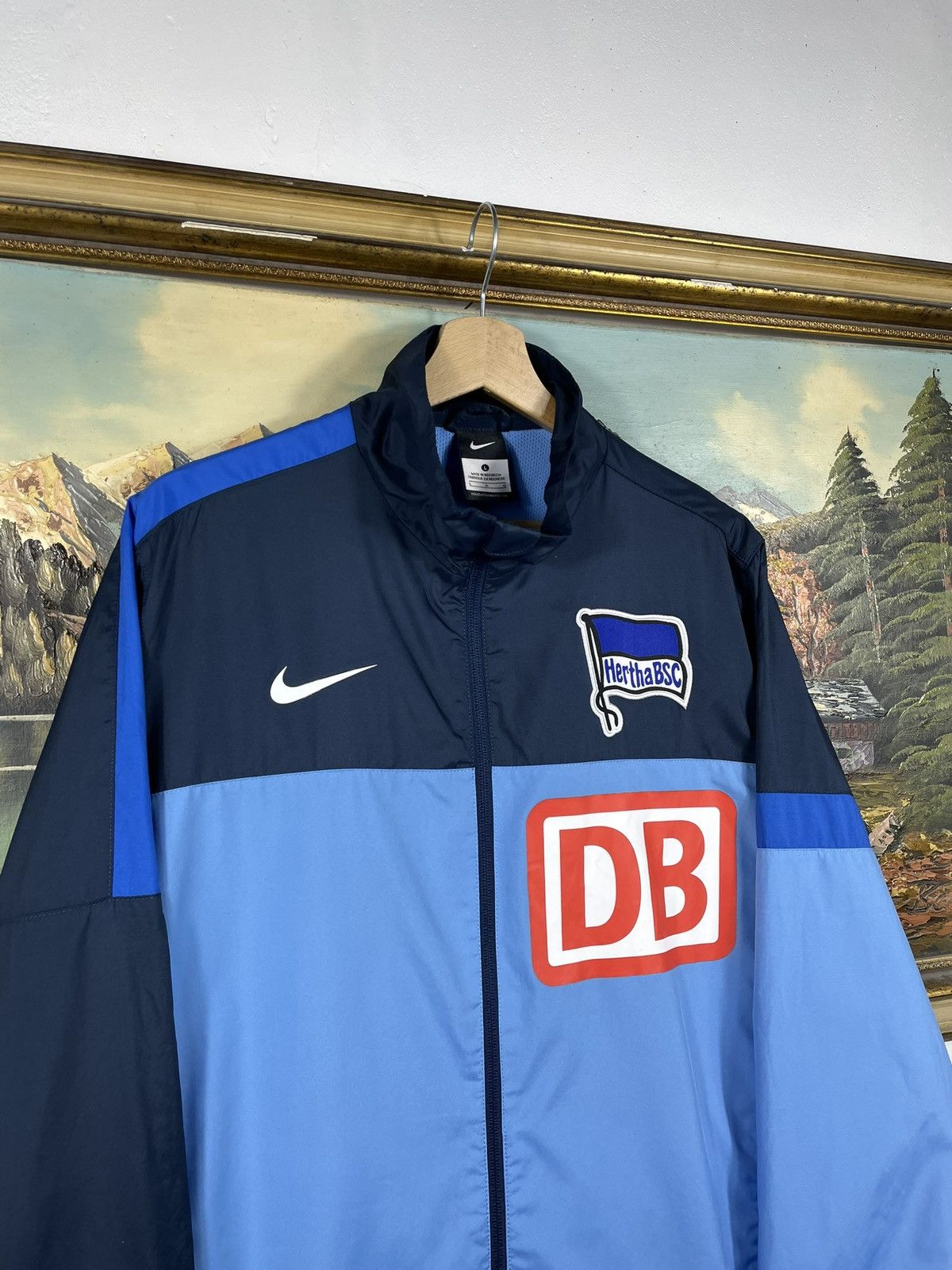 Nike × Vintage Hertha BSC Nike Jacket Soccer Jersey Bundesliga Vintage Y2k Size US L / EU 52-54 / 3 - 5 Thumbnail
