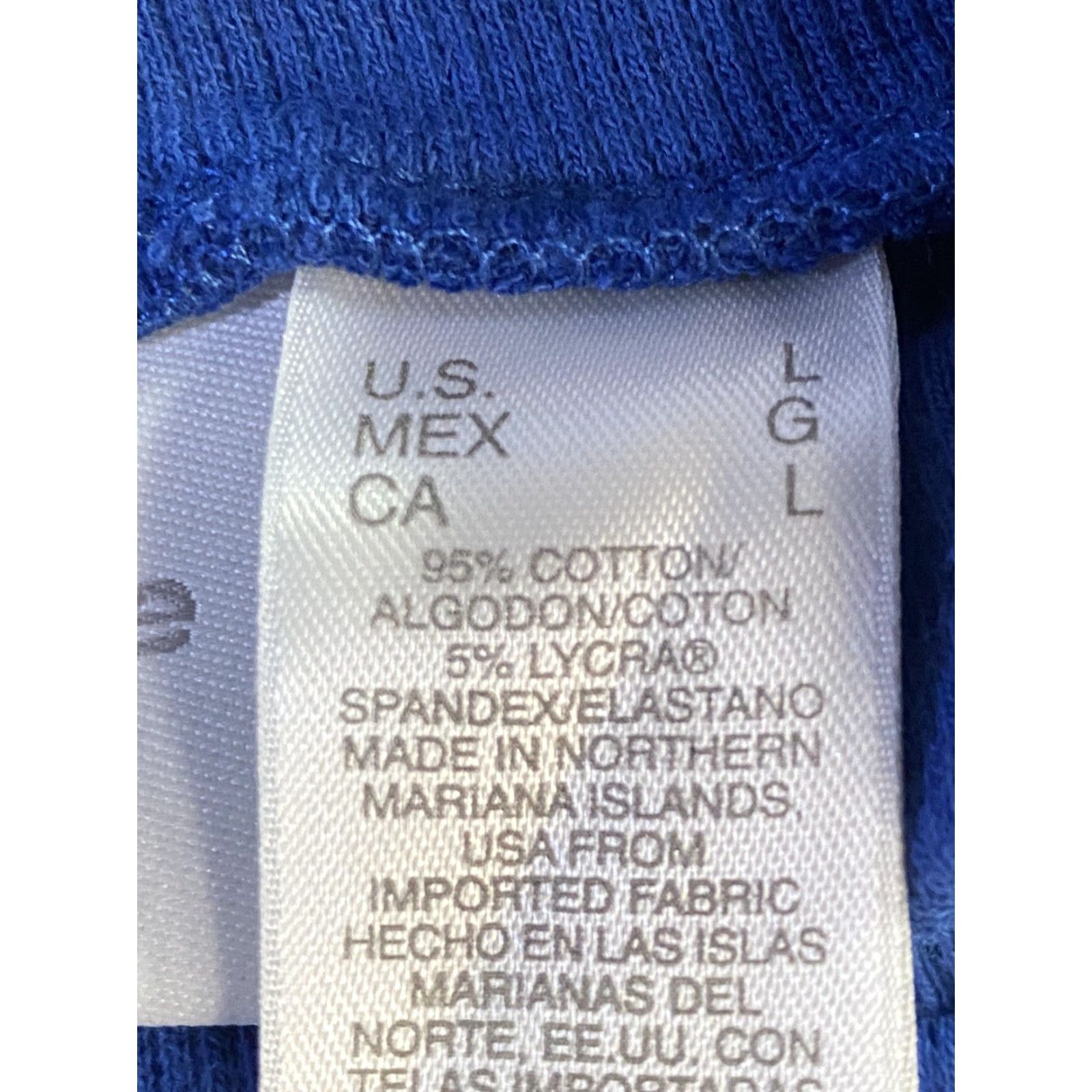 Liz Claiborne Liz Claiborne Womens Blue Long Sleeve Mock Neck Stretch size Large Blouse Size L / US 10 / IT 46 - 6 Thumbnail