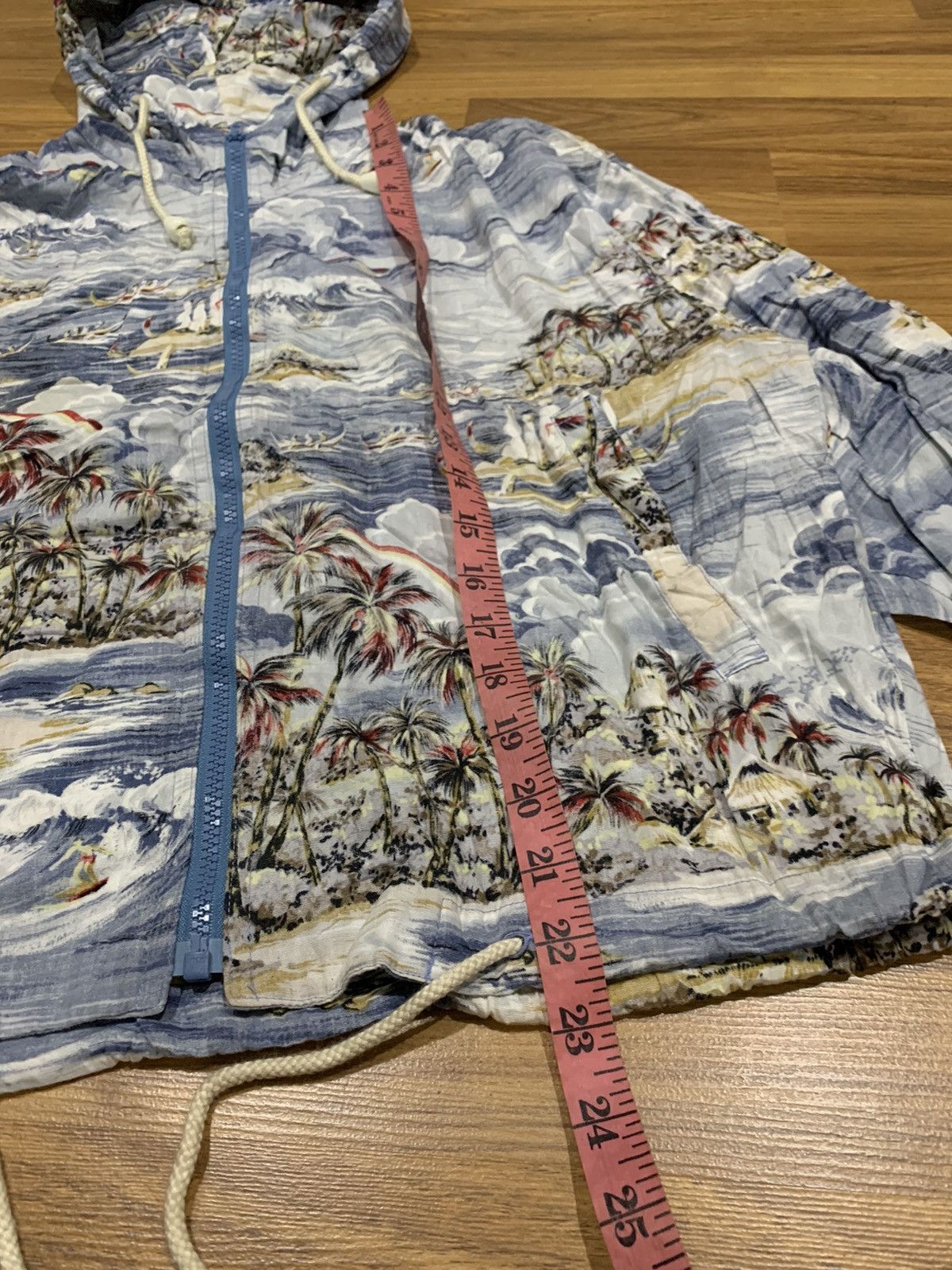 Beams Plus × Japanese Brand × Vintage VINTAGE BEAMS HAWAIIAN STYLE HOODIE WINDBREAKER Size US L / EU 52-54 / 3 - 3 Thumbnail