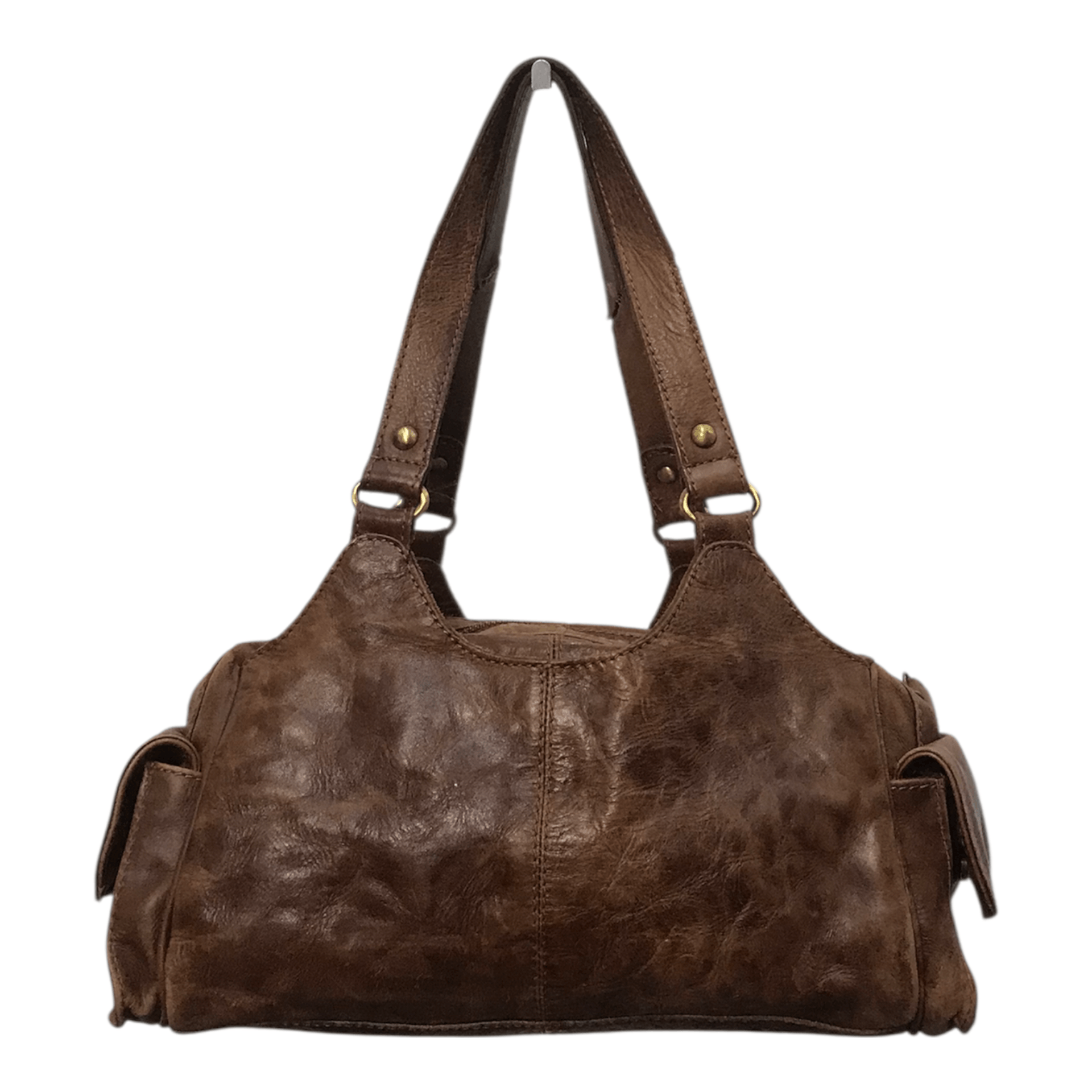 Leather N* 11 Brown Leather HandBag Size ONE SIZE - 7 Thumbnail