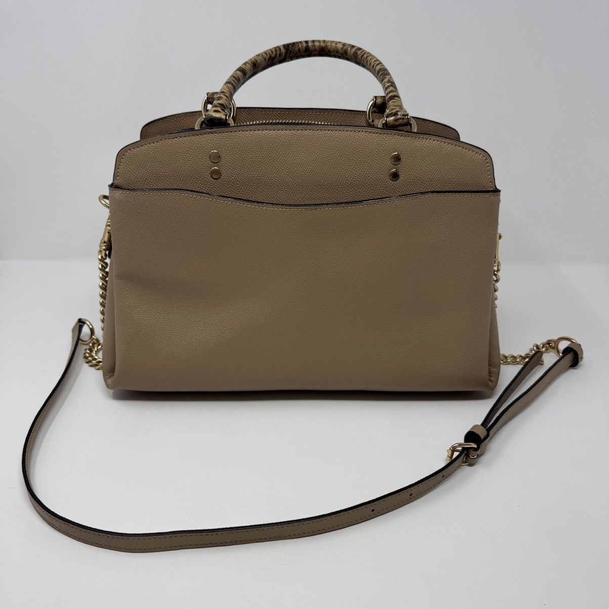 Coach Coach Lillie Carryall Daisy Applique Bag Snake Leather Size ONE SIZE - 3 Thumbnail