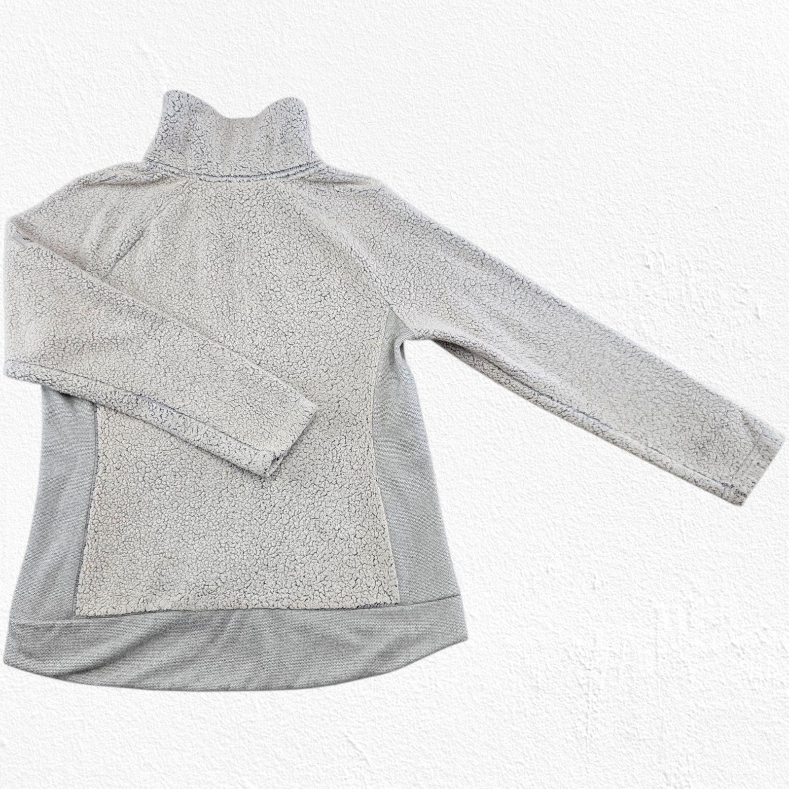The North Face North Face Gray Sherpa Fleece Full Zip Jacket Size Large Size L / US 10 / IT 46 - 9 Thumbnail