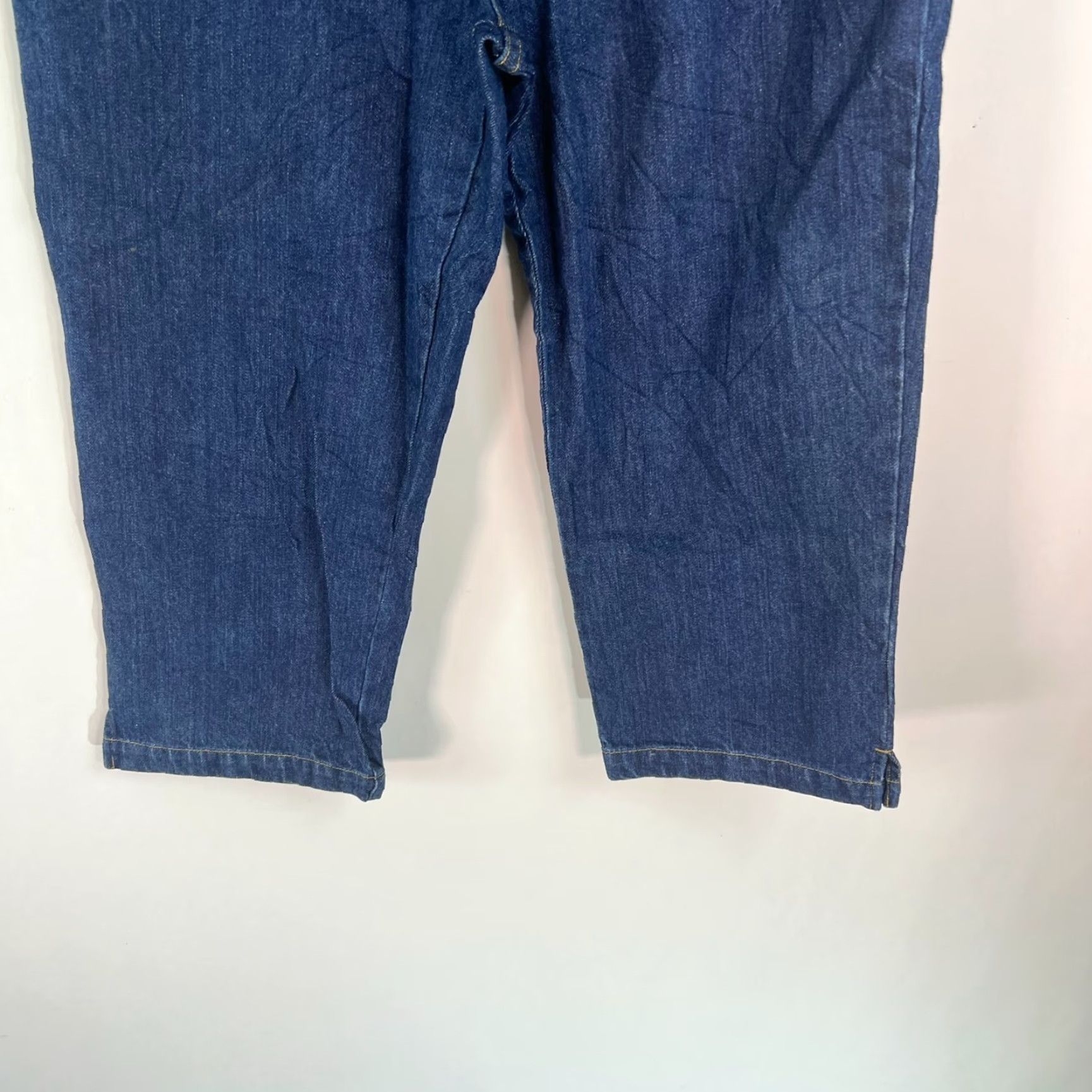 Ralph Lauren VINTAGE Lauren Ralph Lauren Jeans Capri Women 8 30x21 Dark Wash 100% Cotton Logo Belt Loops Modern Classic Fit Girls/ Womens Size 30" / US 8 / IT 44 - 4 Thumbnail