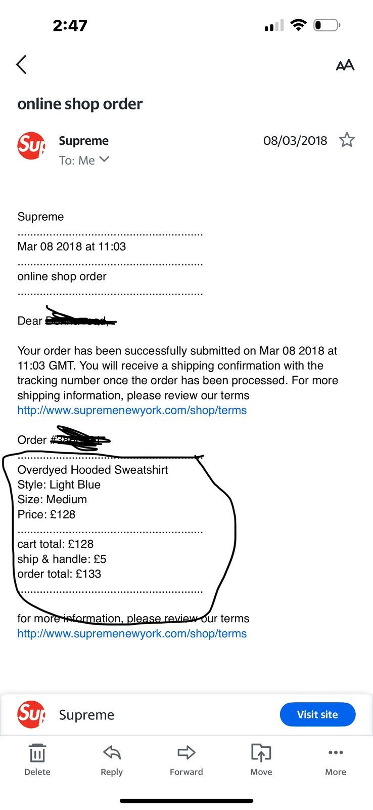 Supreme Supreme overdue hooded sweatshirt SS18 Size US M / EU 48-50 / 2 - 6 Thumbnail