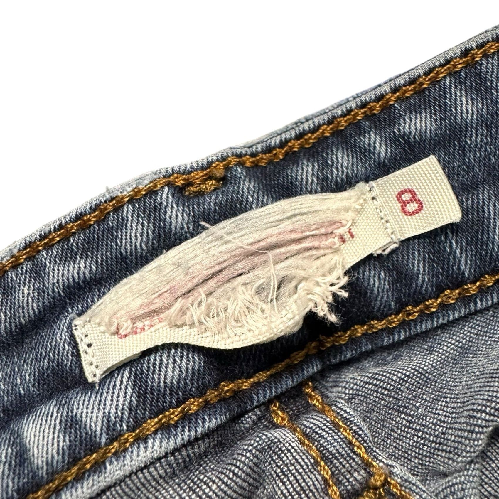 Levi's Levi's Jeans Skinny Woman 8 Mid Rise Classic Fit Stretch Denim Blue Pockets Zipper 28in Inseam Size 30" / US 8 / IT 44 - 3 Thumbnail