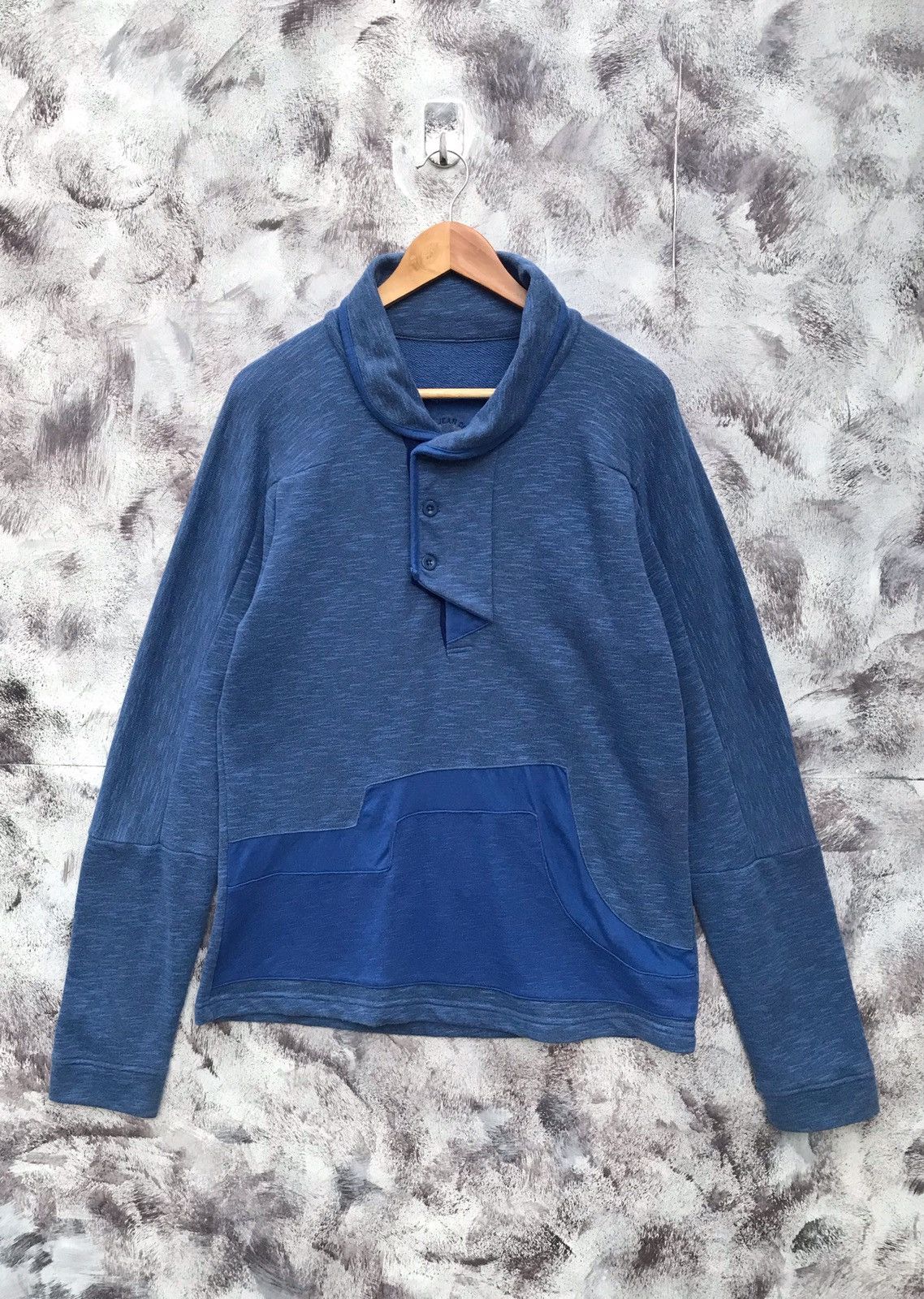 Marithé + François Girbaud half button sweatshirt