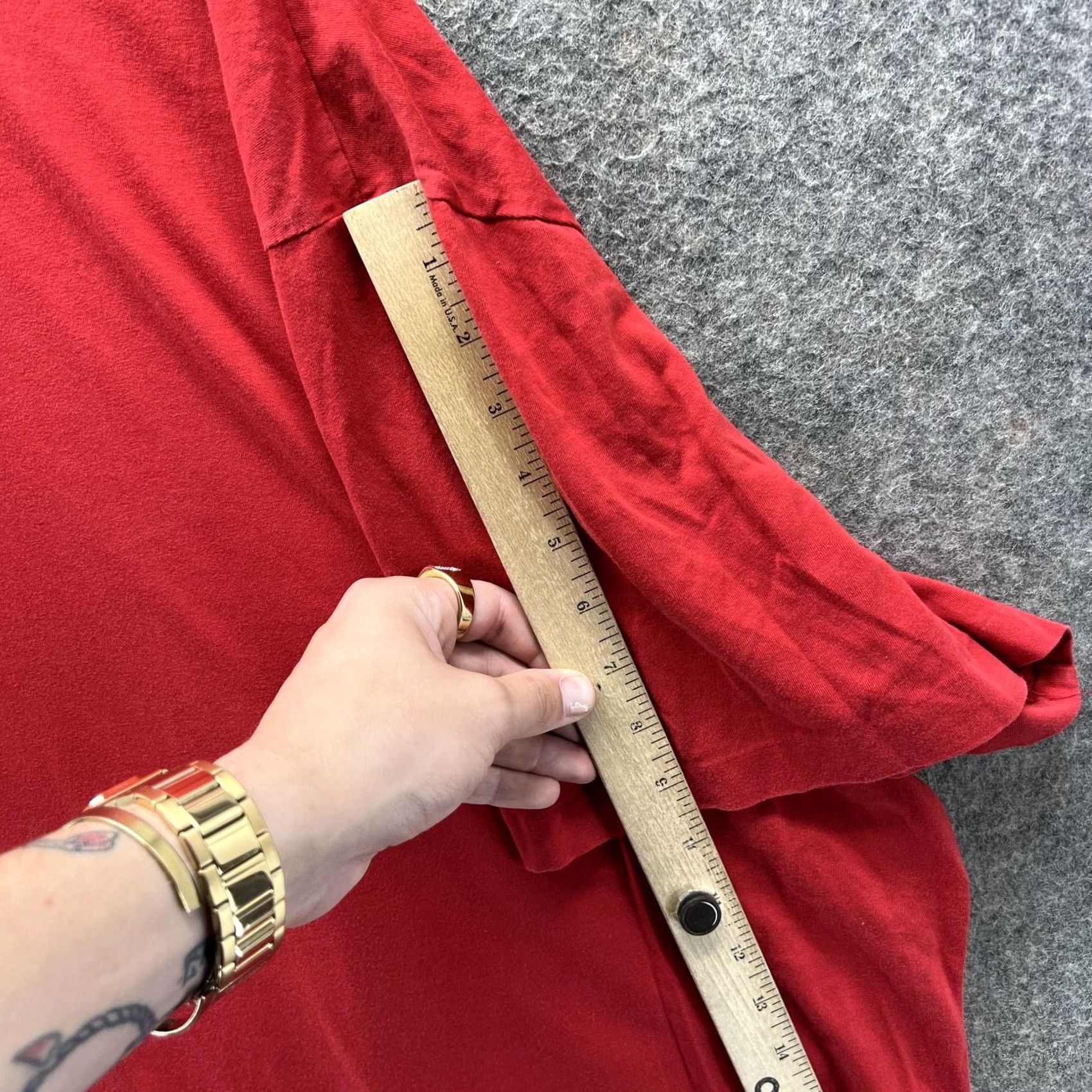 Polo Ralph Lauren Polo Ralph Lauren Shirt Mens 4XB Red Crewneck Pony Logo Tee T‑Shirt Big & Tall Size US XXL / EU 58 / 5 - 4 Thumbnail