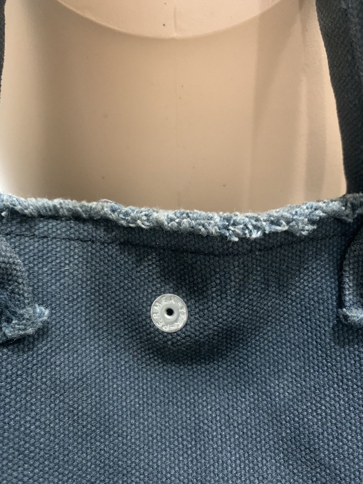 Unknown Japanese Brand Canvas Snap Button tote bag