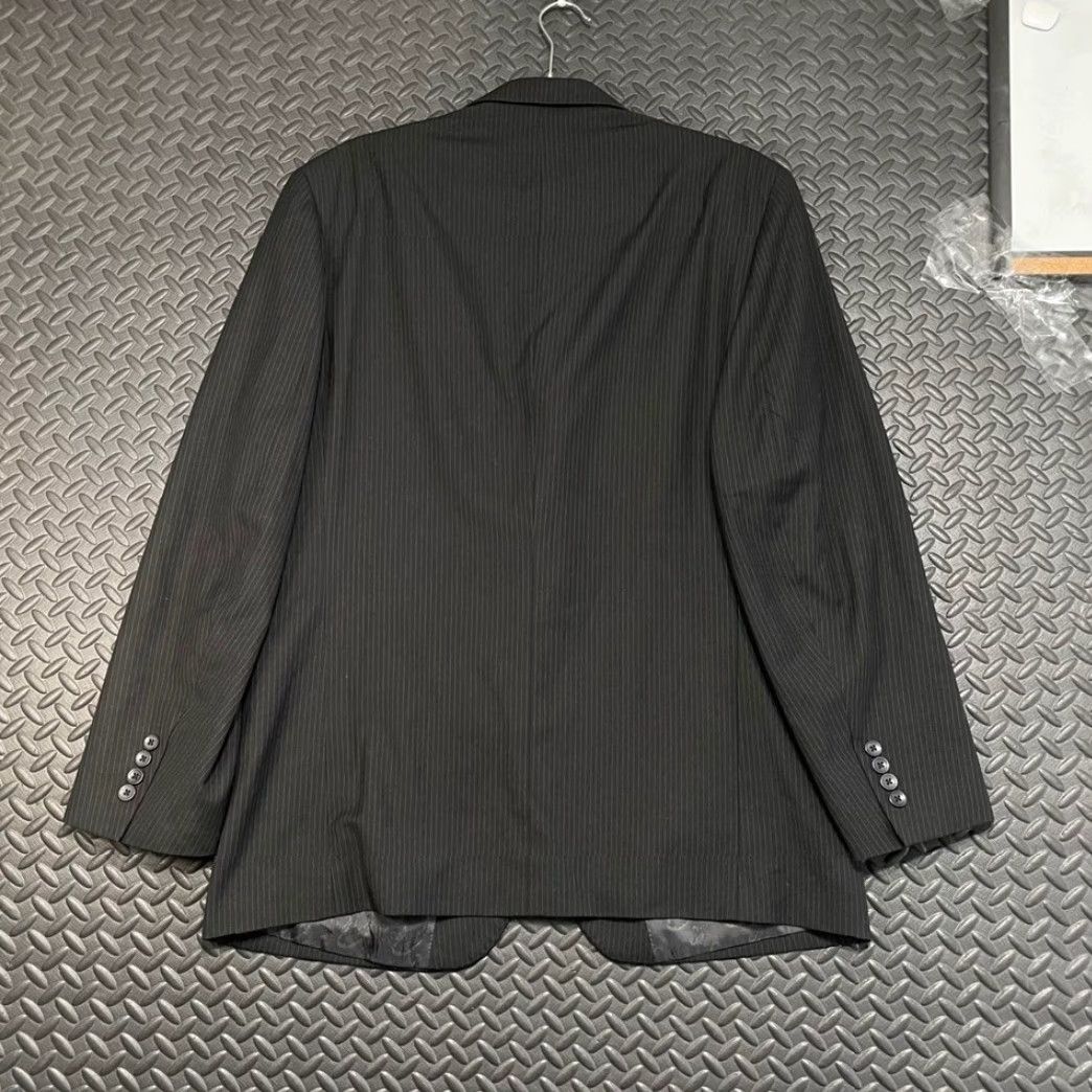 Apt. 9 Apt. 9 Black 3 Button Paisley Lining Blazer Jacket Men 42L Long Coat Sport Coat Mens Size 42R - 3 Thumbnail