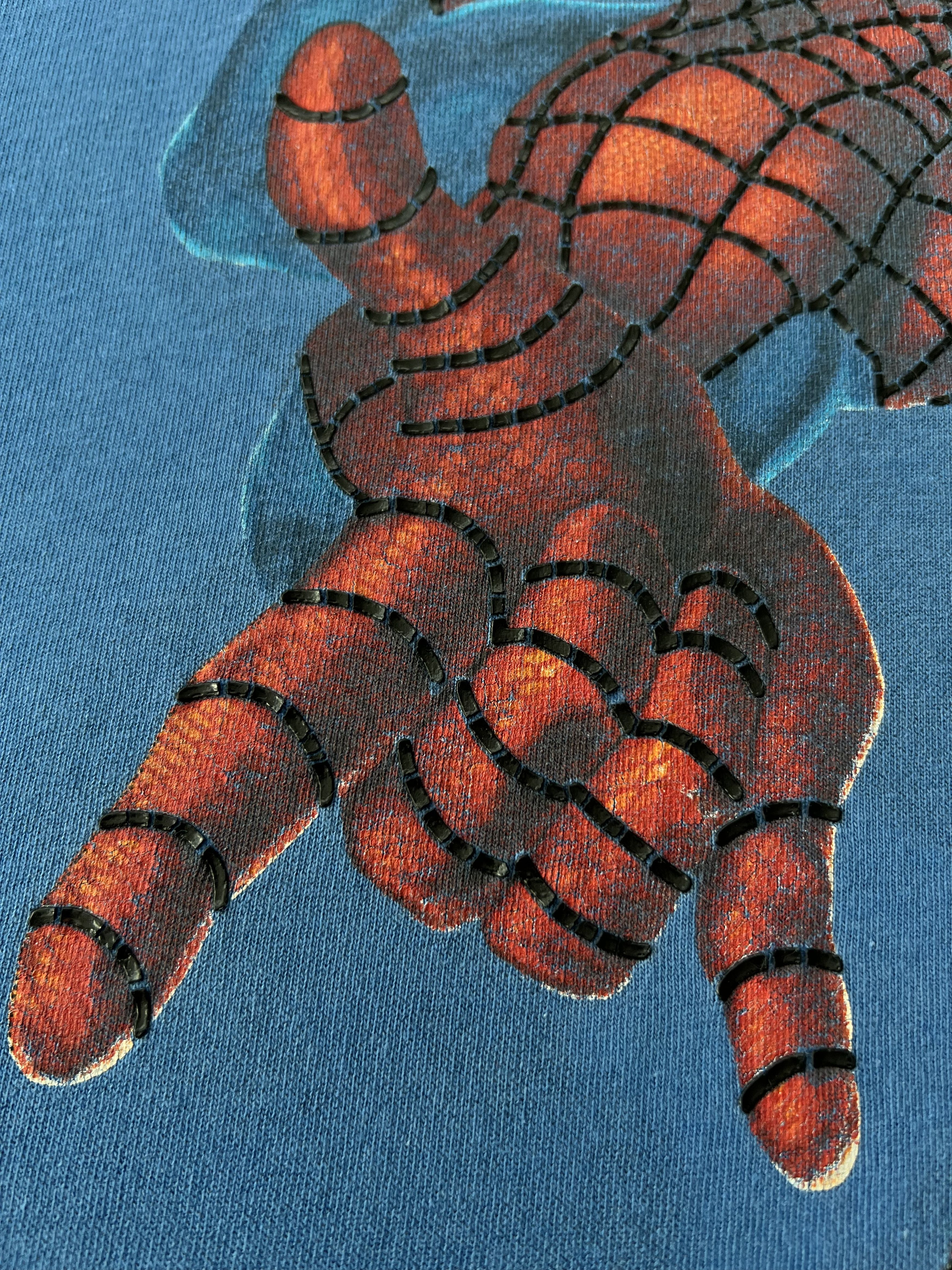Marvel Comics Vintage 2000s Spider Man Marvel Comics Cartoon Blue T-shirt Size US L / EU 52-54 / 3 - 5 Thumbnail