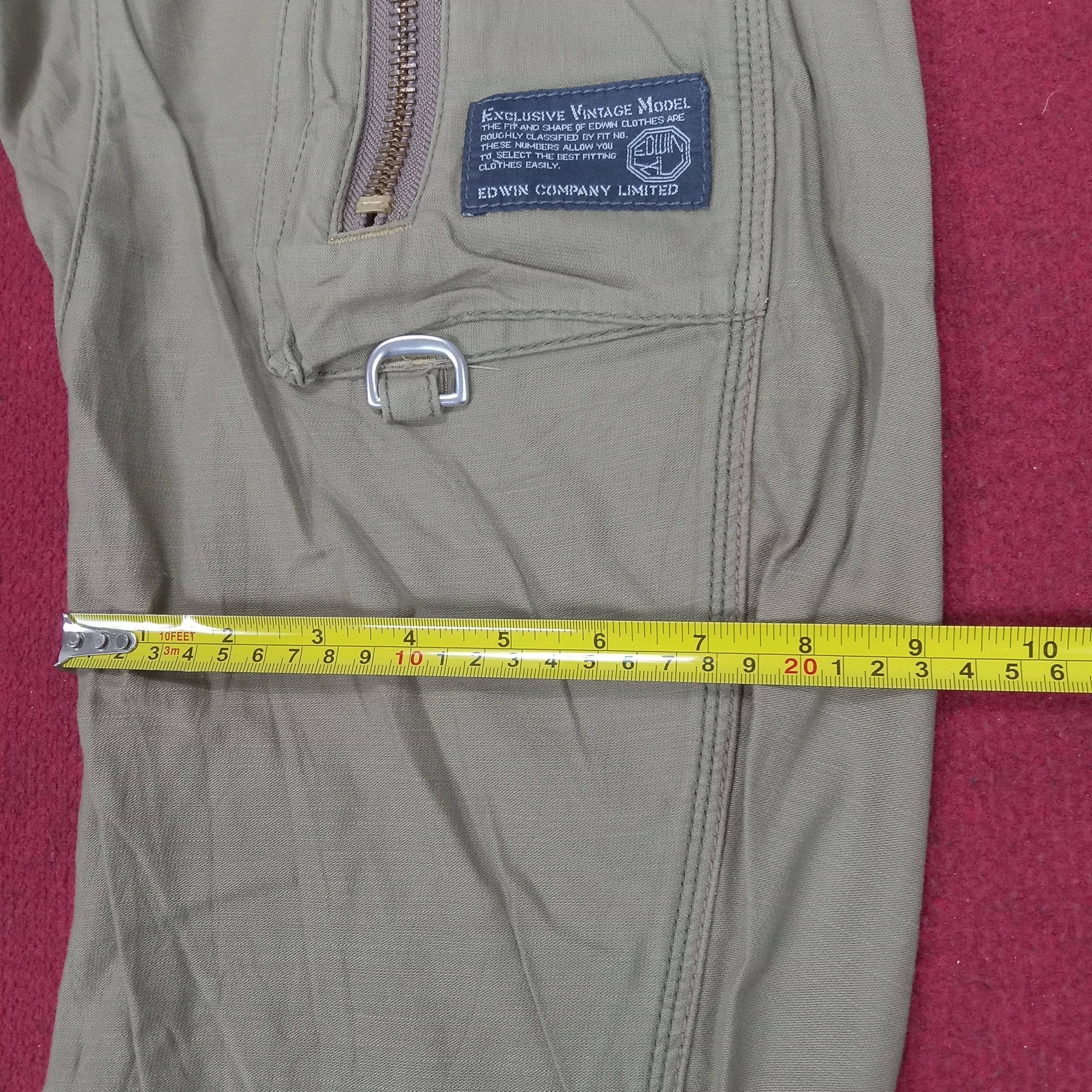 Edwin × Vintage Edwin Cargo Hiking Camping Style Rare Design Pants Size US 34 / EU 50 - 10 Thumbnail