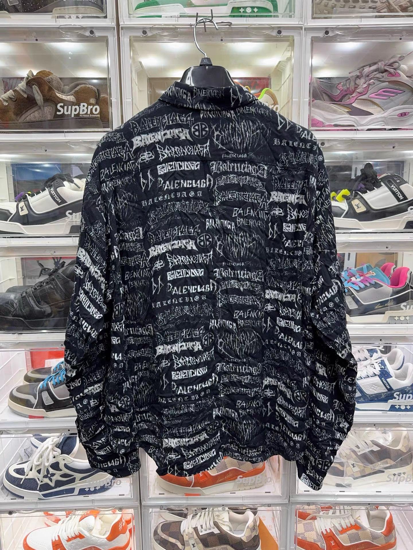 Balenciaga Balenciaga All-Over Graffiti Print Shirt Jacket K2 Size XS / US 0-2 / IT 36-38 - 2 Thumbnail