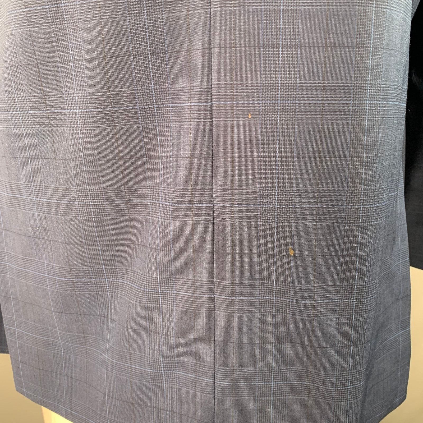 Brooks Brothers Size 48 Navy Blue Plaid Wool Blend Regent Fit Sport Coat Size 48R - 4 Thumbnail