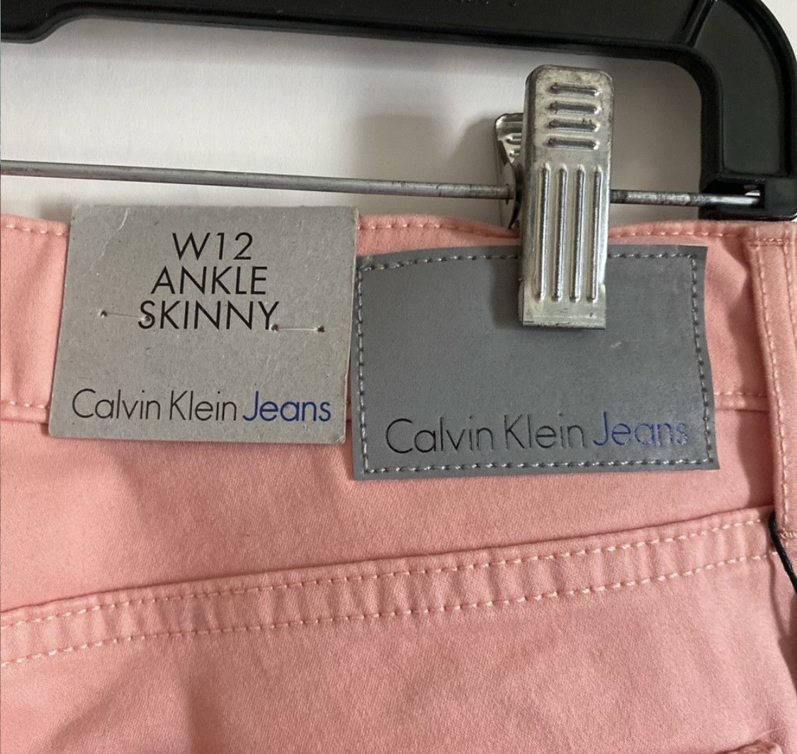 Calvin Klein CALVIN KLEIN JEANS ANKLE SKINNY STRETCH HIGH RISE SZ 12 Size 34" / US 12 / IT 48 - 6 Thumbnail