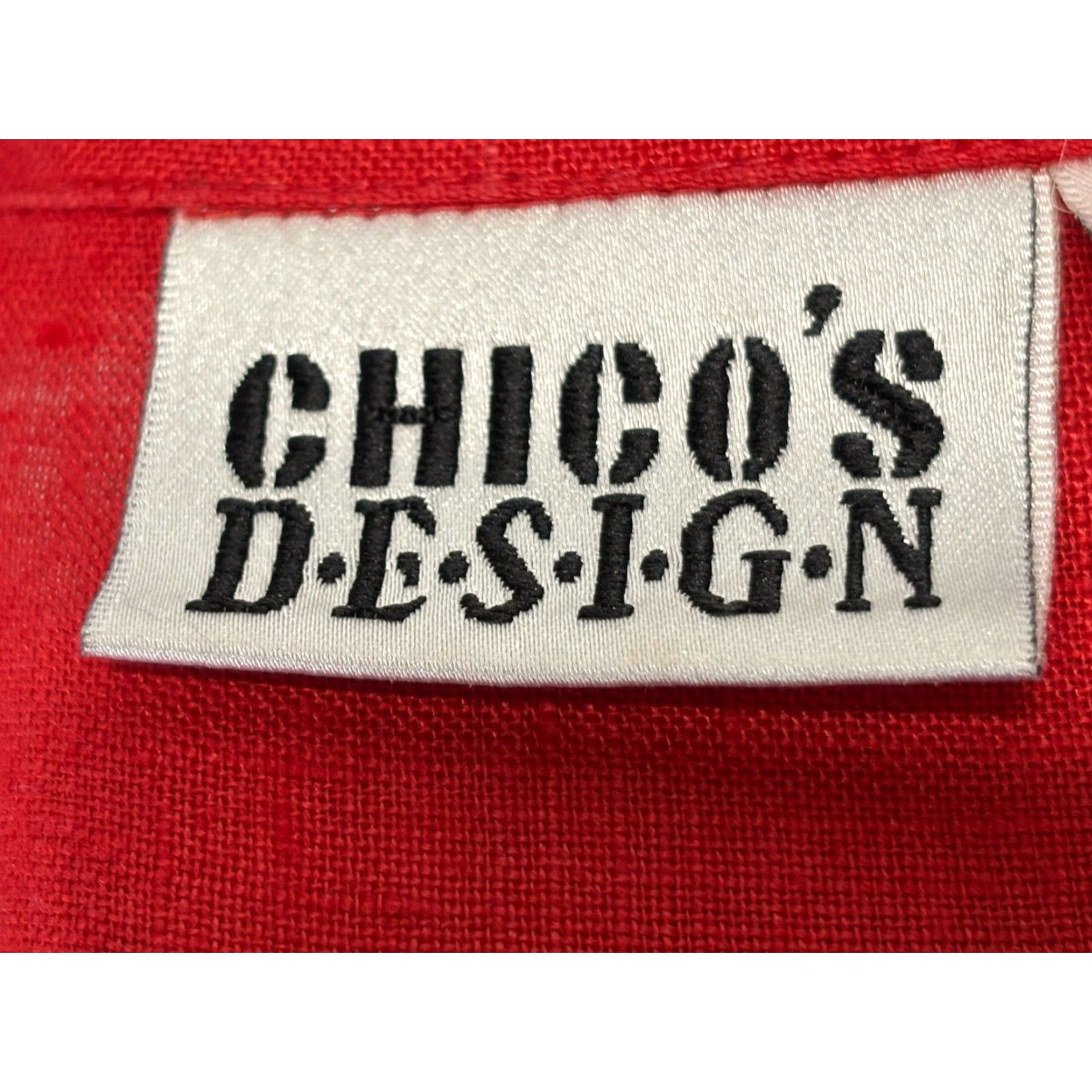 Vintage VINTAGE Chicos Women's Tunic Shirt Linen Sleeveless Casual Summer Fall Large Red Button-Up Size L / US 10 / IT 46 - 5 Thumbnail