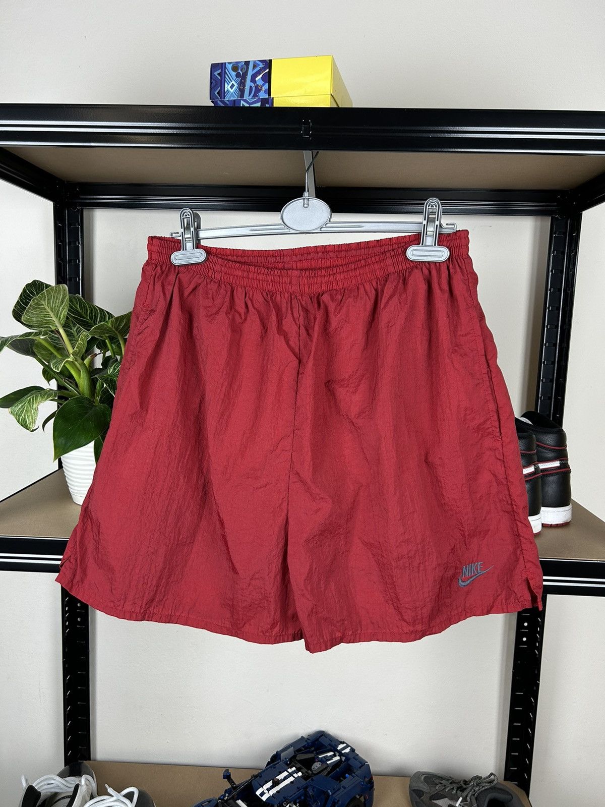 Nike × Vintage Vintage 90s Nike Nylon Shorts Size US 33 - 4 Thumbnail