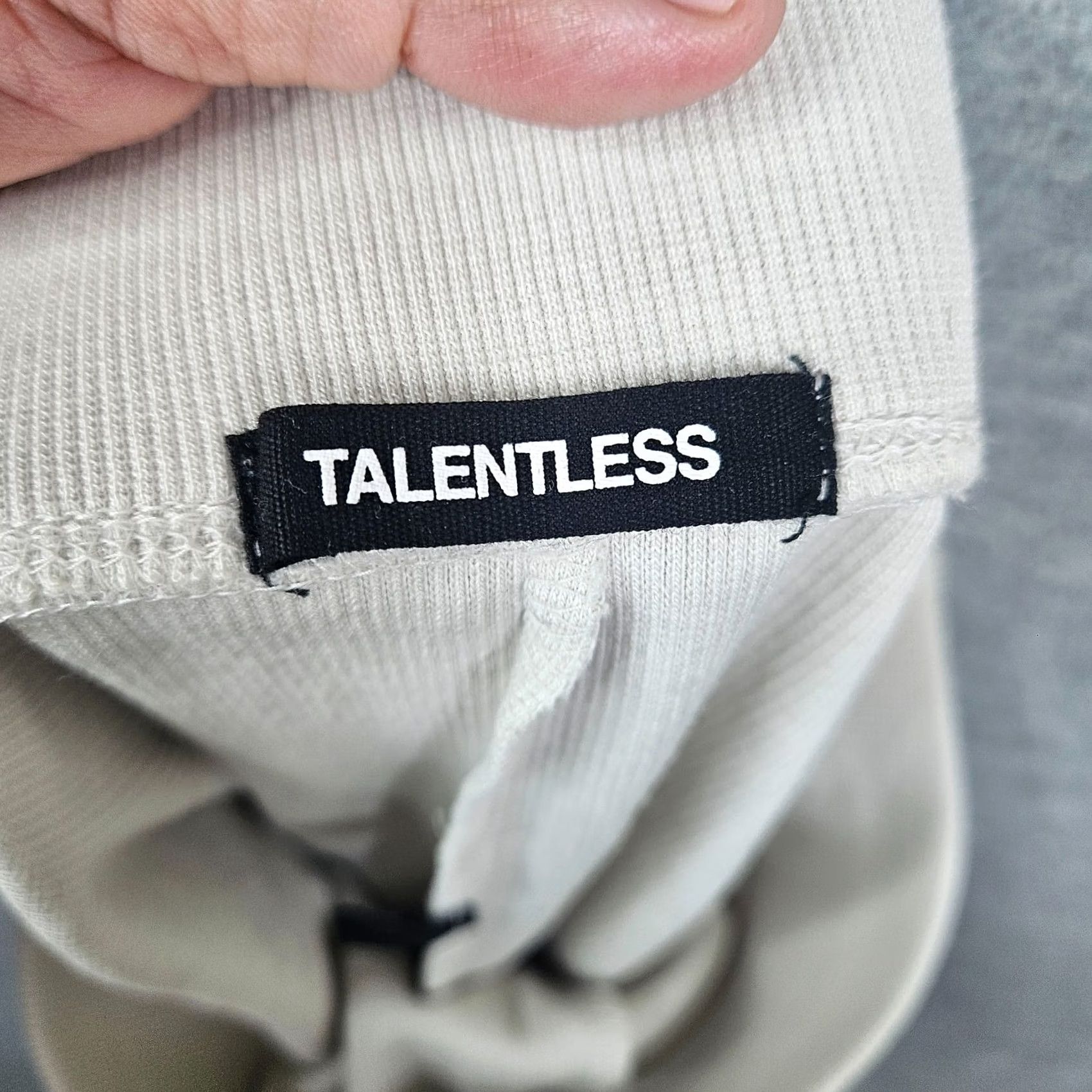 Talentless TALENTLESS Women's Ivory Ribbed Biker Shorts Size S Size 28" / US 6 / IT 42 - 5 Thumbnail