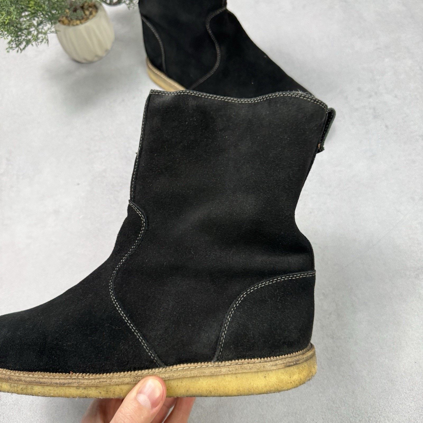 Gucci Gucci Men High Suede Fur Boot Winter Black Size US 9 Size US 9 / EU 42 - 17 Thumbnail