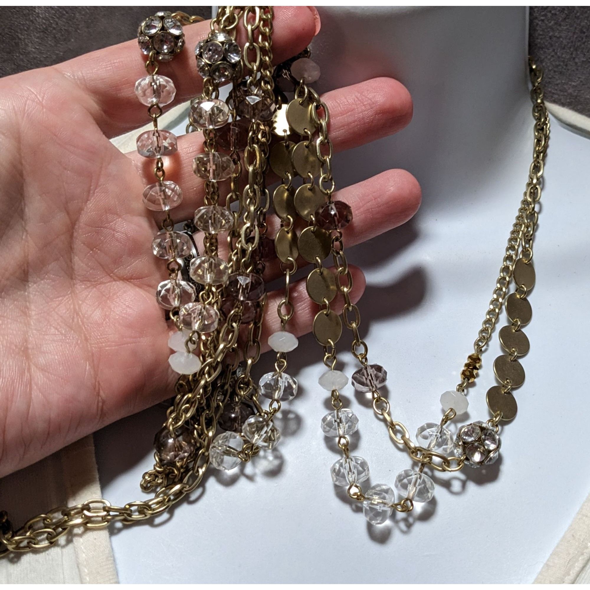 Other Y2K Gold Glam Multilayer Necklace Size ONE SIZE - 6 Thumbnail