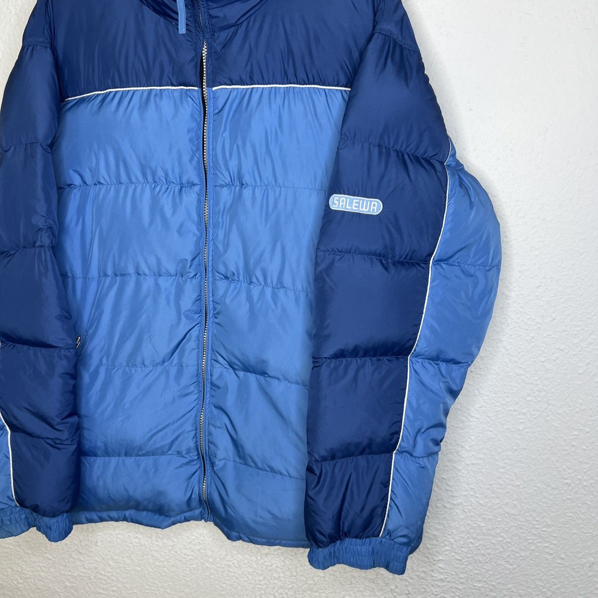 Vintage Vintage Salewa Puffer Goose Down Jacket Winter Mountain Logo Size US XL / EU 56 / 4 - 4 Thumbnail