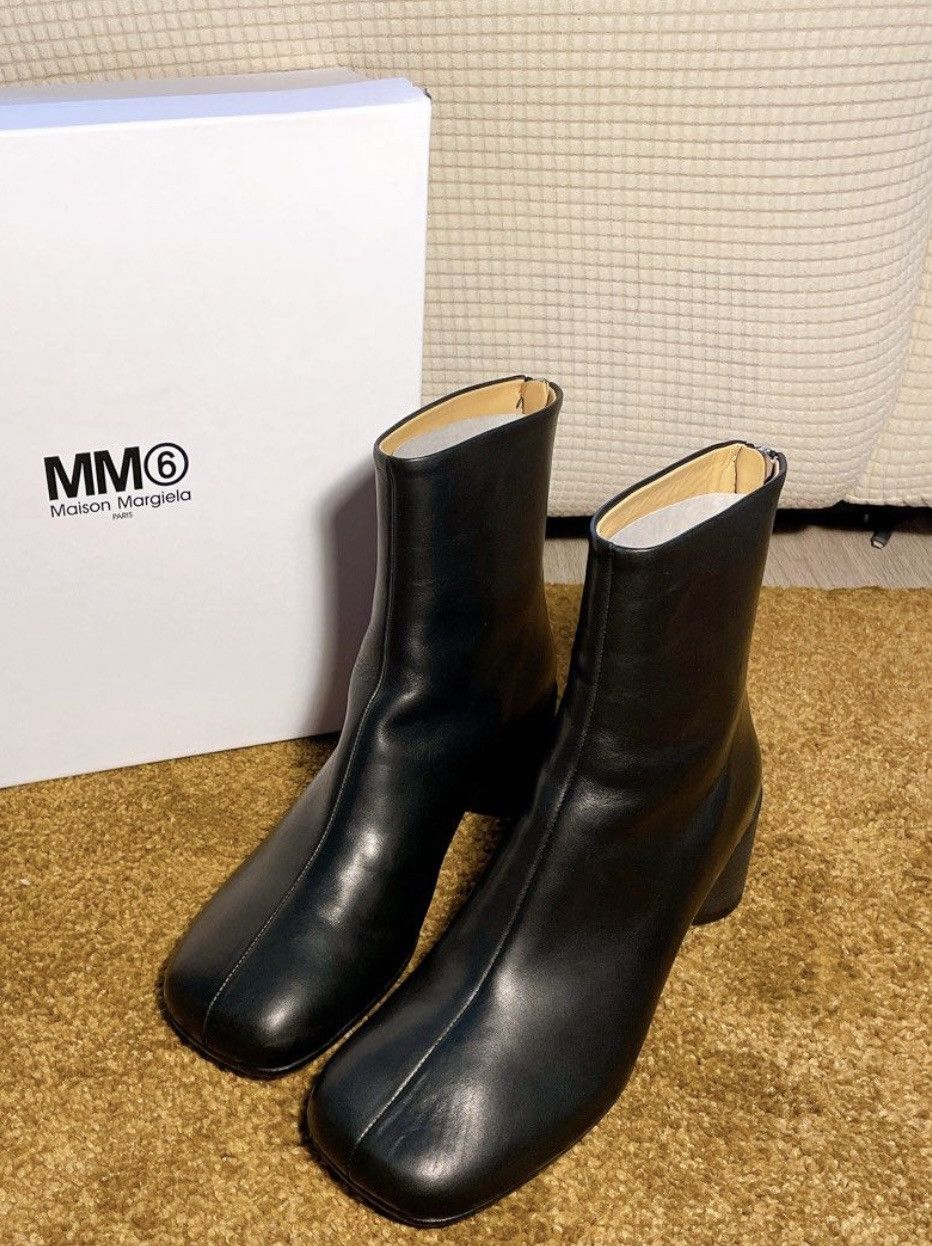 靴 Platform Ankle Boots 37 Maison Margiela Maison Margiela Platform Boots Women's 37 / 7 Black Silver