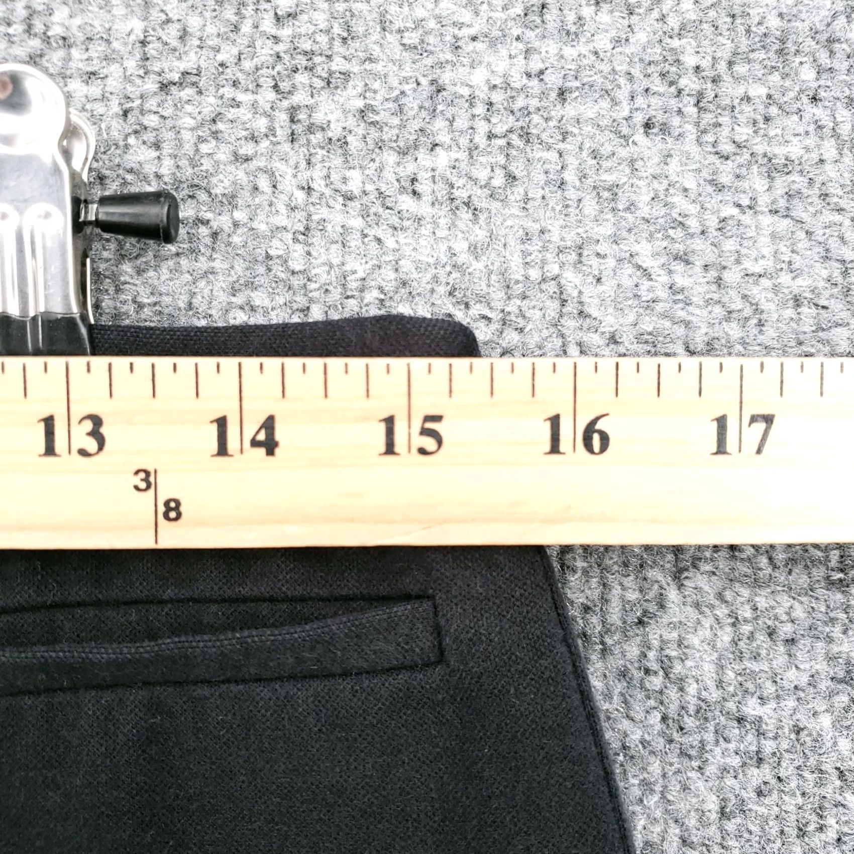Talbots Talbots Pants Womens 12 Black Dalton Mid Rise Straight Zip Fly Stretch Trouser Size 34" / US 12 / IT 48 - 6 Thumbnail