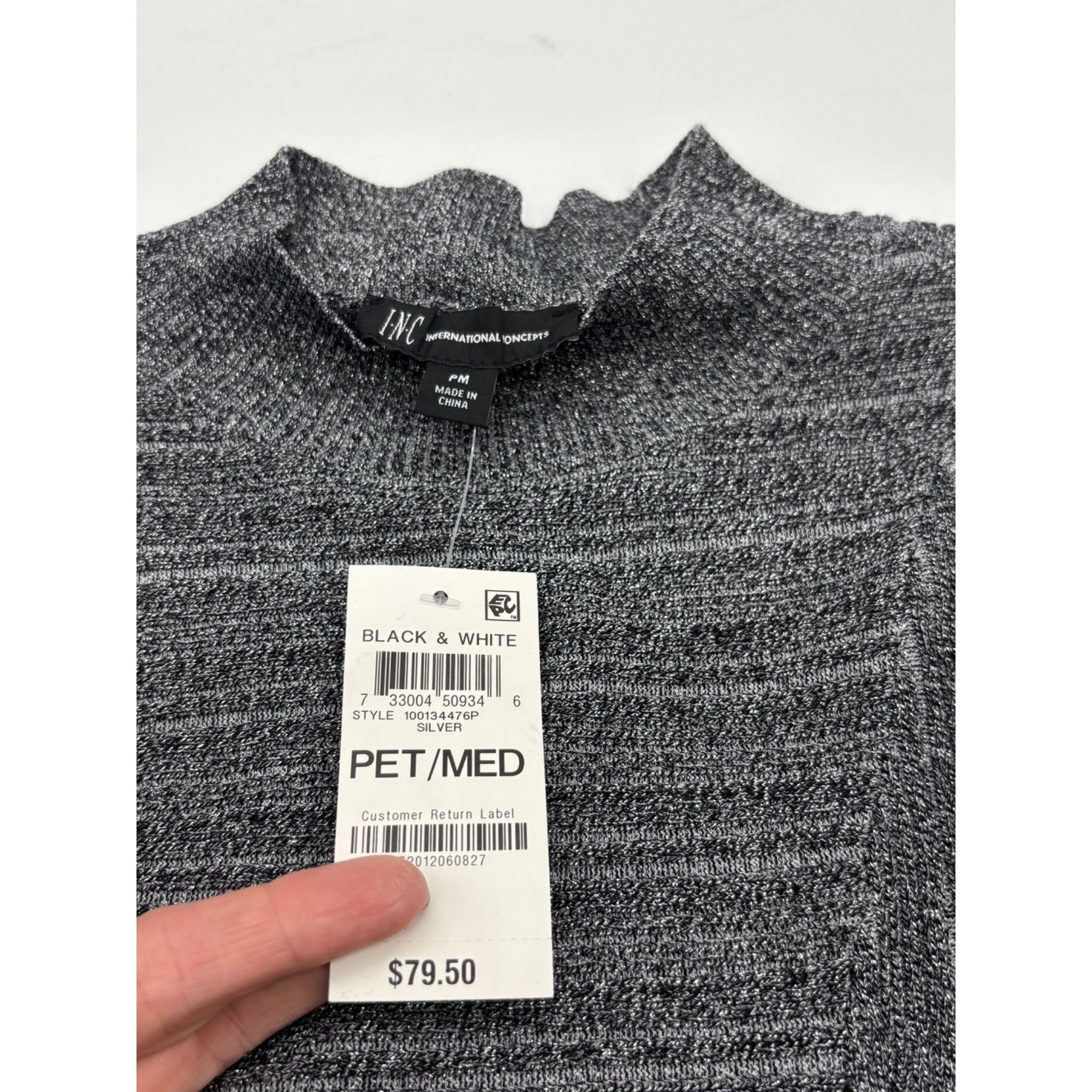 Other INC International Concepts Petite Ribbed Pullover Sweater, Size ONE SIZE - 9 Thumbnail