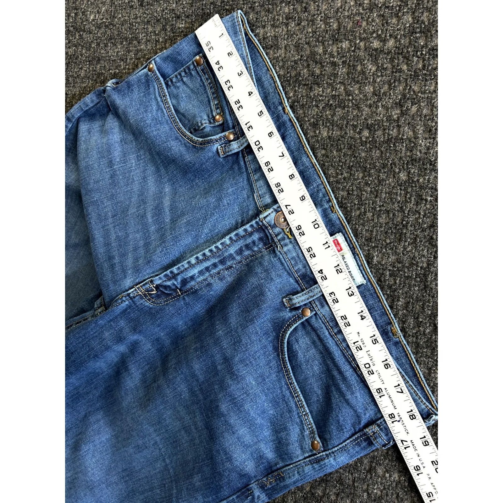 Wrangler Wrangler Relaxed Boot Jeans 36 x 30 Denim Cotton Blue 5-Pocket Wrangler Mens Bootcut Cowboy Western Signature Logo Raised Size US 36 / EU 52 - 6 Thumbnail