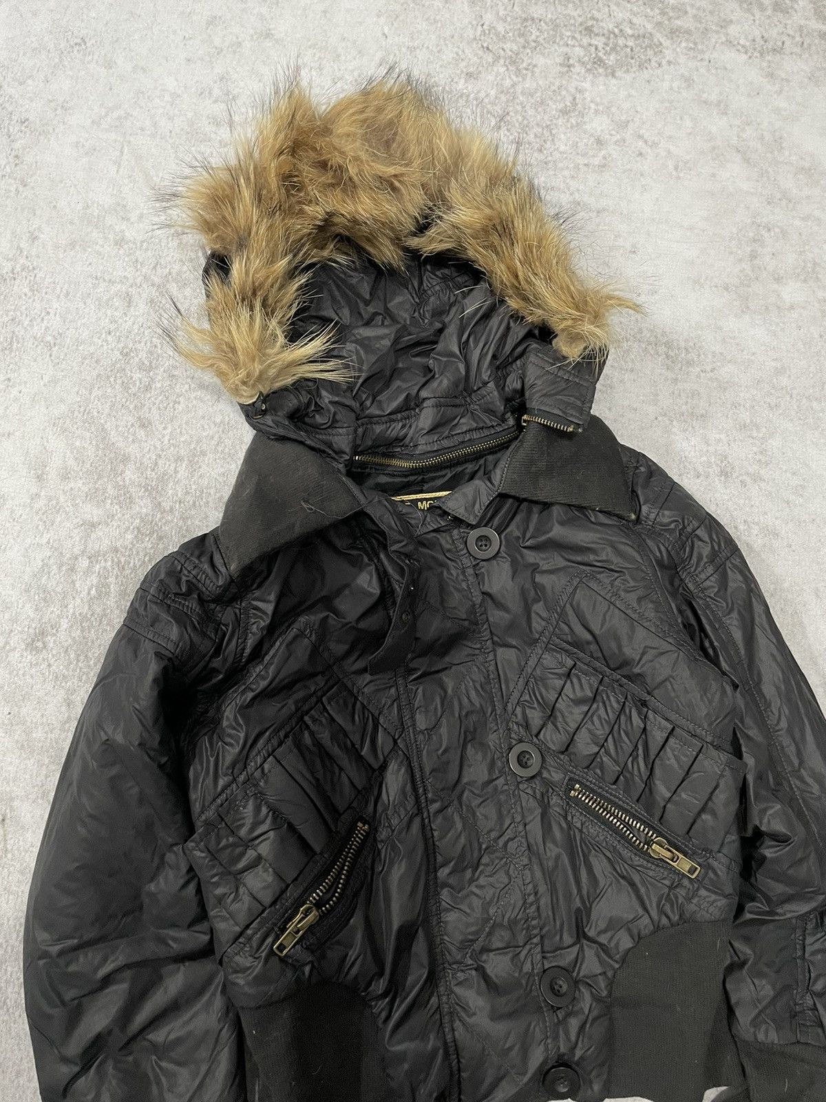 Fur Jacket Black Opium Jacket 2000s In The Attic Japan Fur Racoon