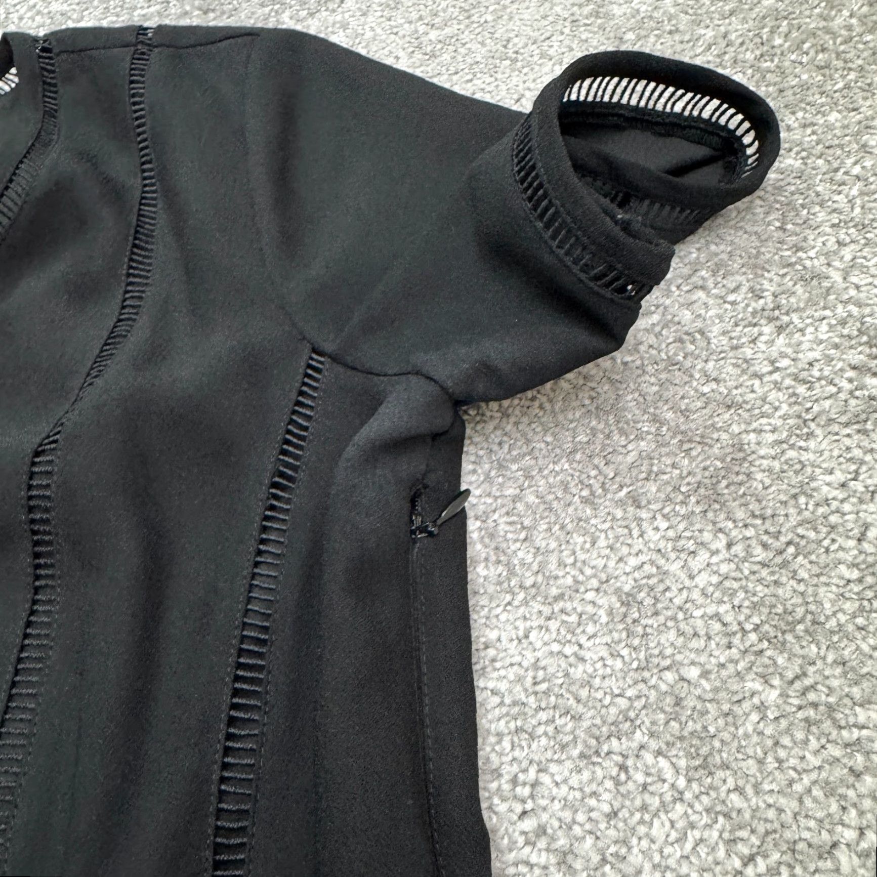Banana Republic Banana Republic Dress Womens 6 Tall Black Midi Fit & Flare Ladder Stitch Classic Size M / US 6-8 / IT 42-44 - 3 Thumbnail