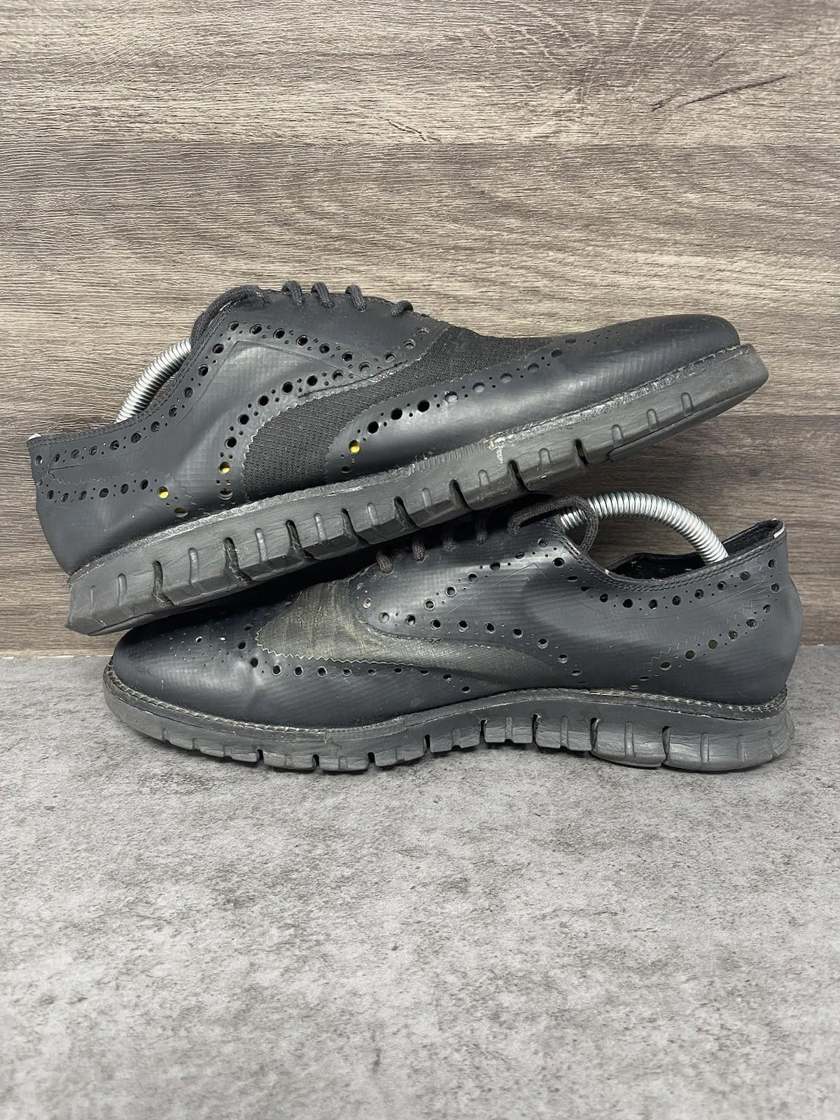 Cole Haan Cole Haan Zerogrand Wingtip Oxford Shoes Mens Size 9 Black Size US 9 / EU 42 - 6 Thumbnail