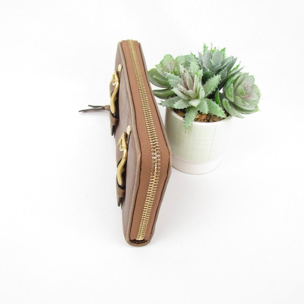 Coach Coach Zip Around Bronze Color Wallet Size ONE SIZE - 4 Thumbnail