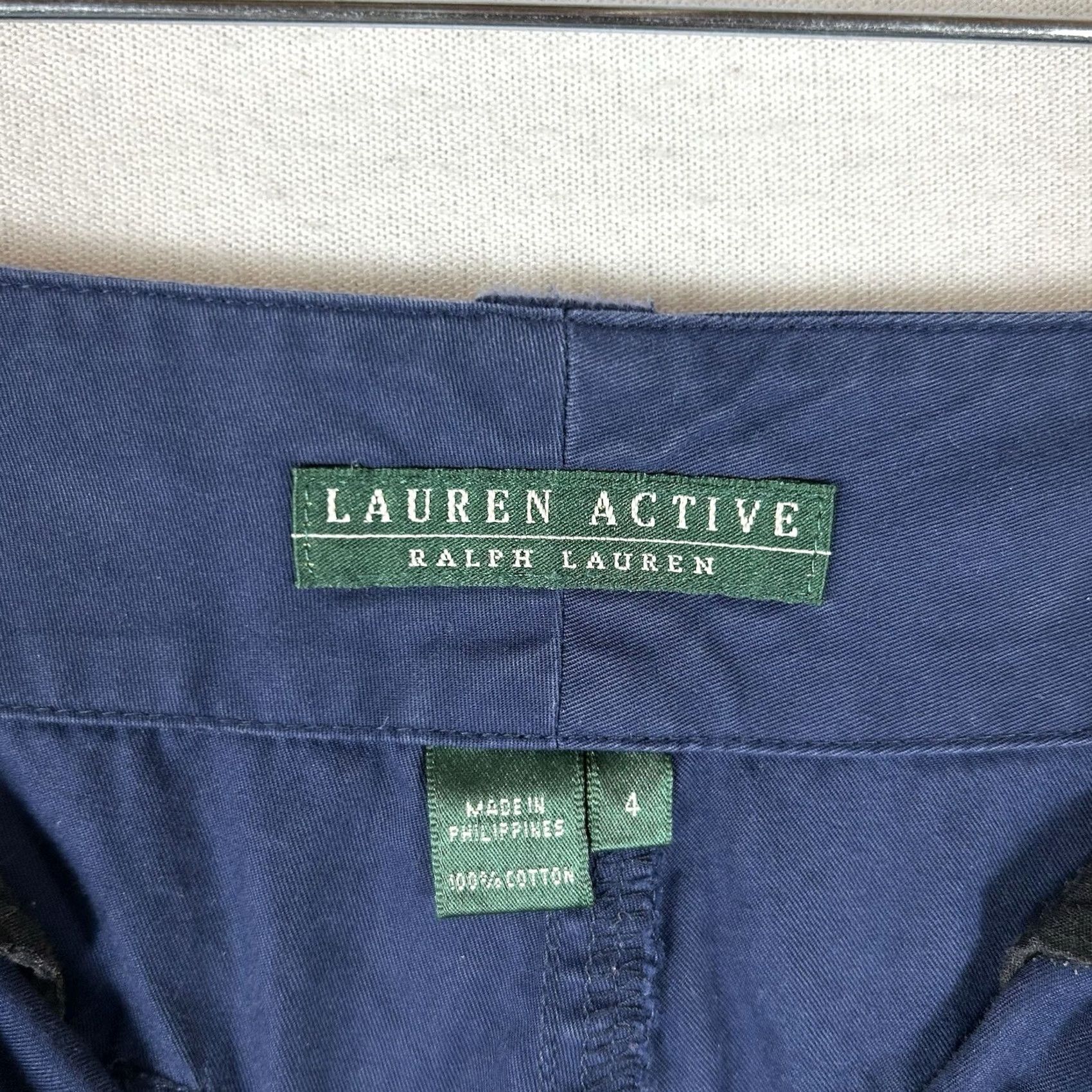 Ralph Lauren Ralph Lauren Active Bermuda Shorts Womens 4 Blue Casual Mid Rise Wide Back Pockets Twill- Cotton- Golf Walking Mens? Size 27" / US 4 / IT 40 - 3 Thumbnail
