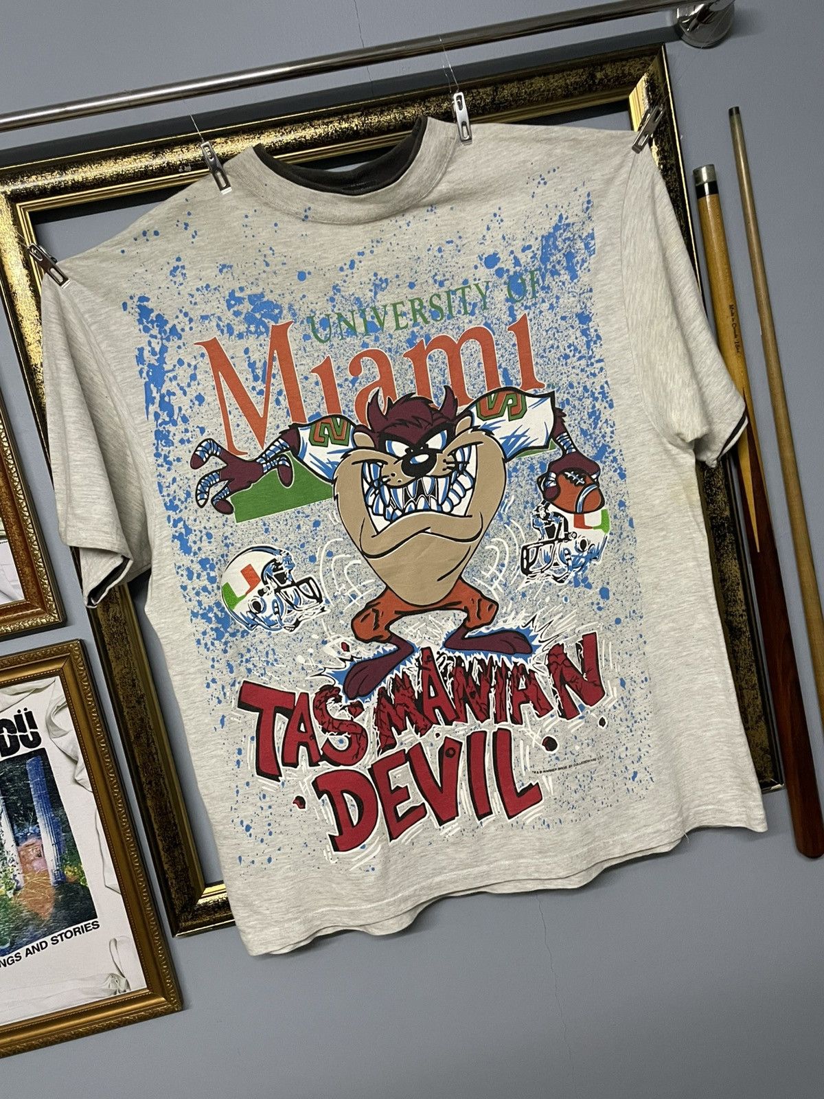 Vintage Vintage 90s Iconic Taz Manian Devil Ovp Pop Culture Tshirt Size US L / EU 52-54 / 3 - 2 Thumbnail