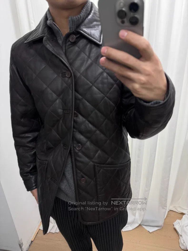Yohji Yamamoto YOHJI YAMAMOTO Sheepskin cotton jacket in dark brown Size US M / EU 48-50 / 2 - 9 Thumbnail
