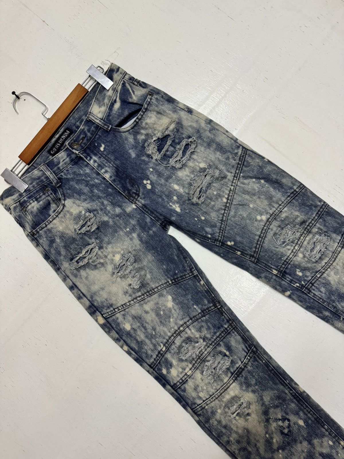 Vintage Gs denim distress Size US 31 - 2 Thumbnail