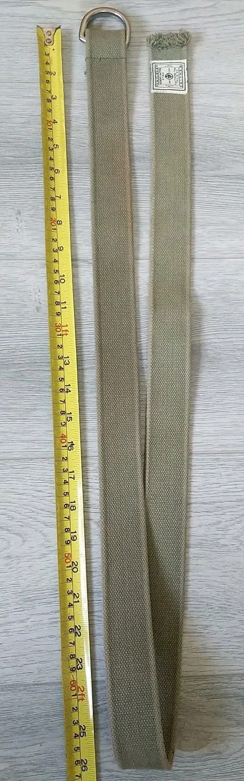 Polo Ralph Lauren Sportsman Polo Ralph Lauren Canvas Belt Olive Brass Buckle Size 46 - 5 Thumbnail