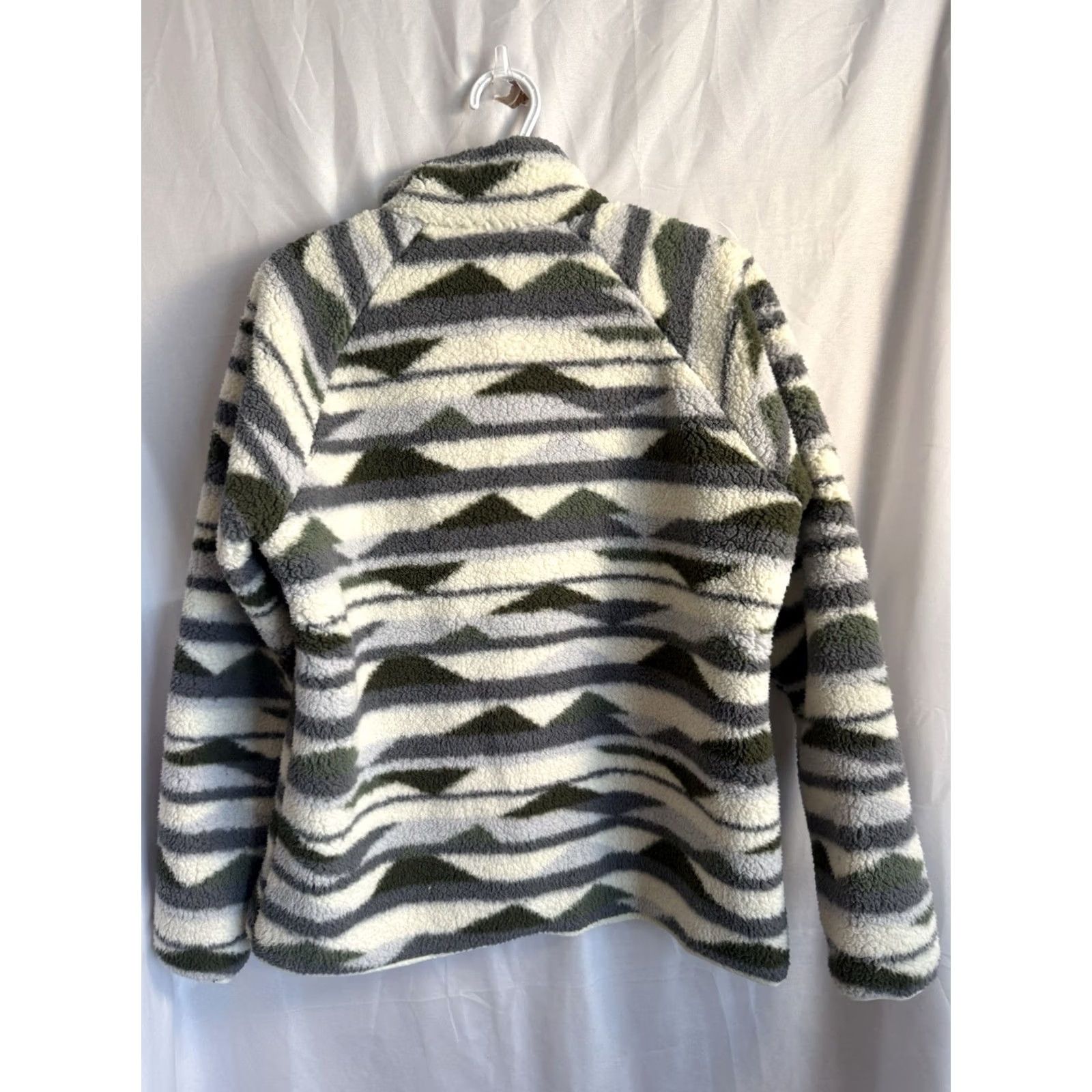 Vintage Columbia Mens L White Fleece Sweater Hiking Outdoor Travel Mountain Jacket Size US L / EU 52-54 / 3 - 2 Thumbnail