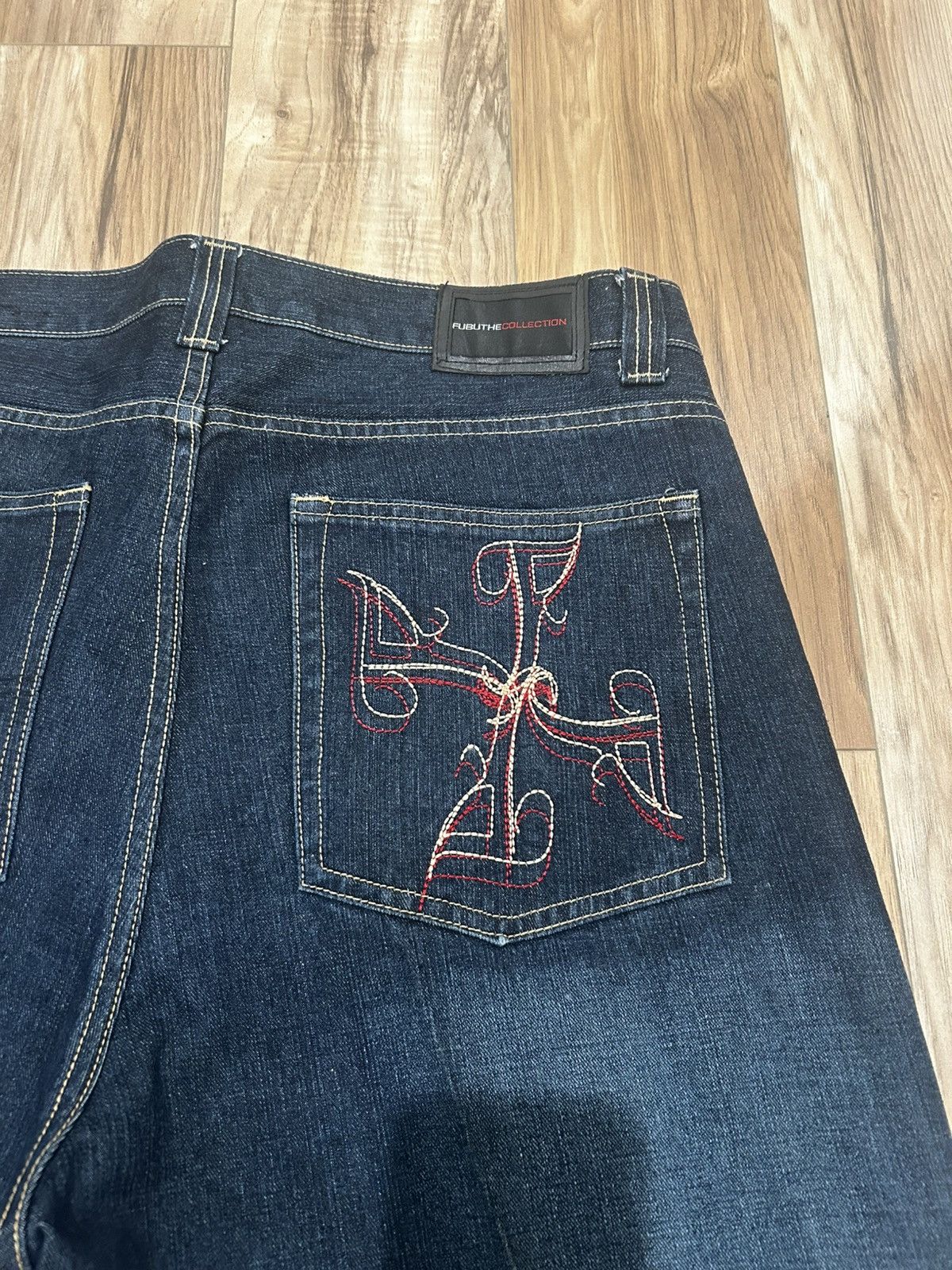 Fubu Vintage Y2K baggy fubu denim jeans with embroidery Size US 40 / EU 56 - 2 Thumbnail