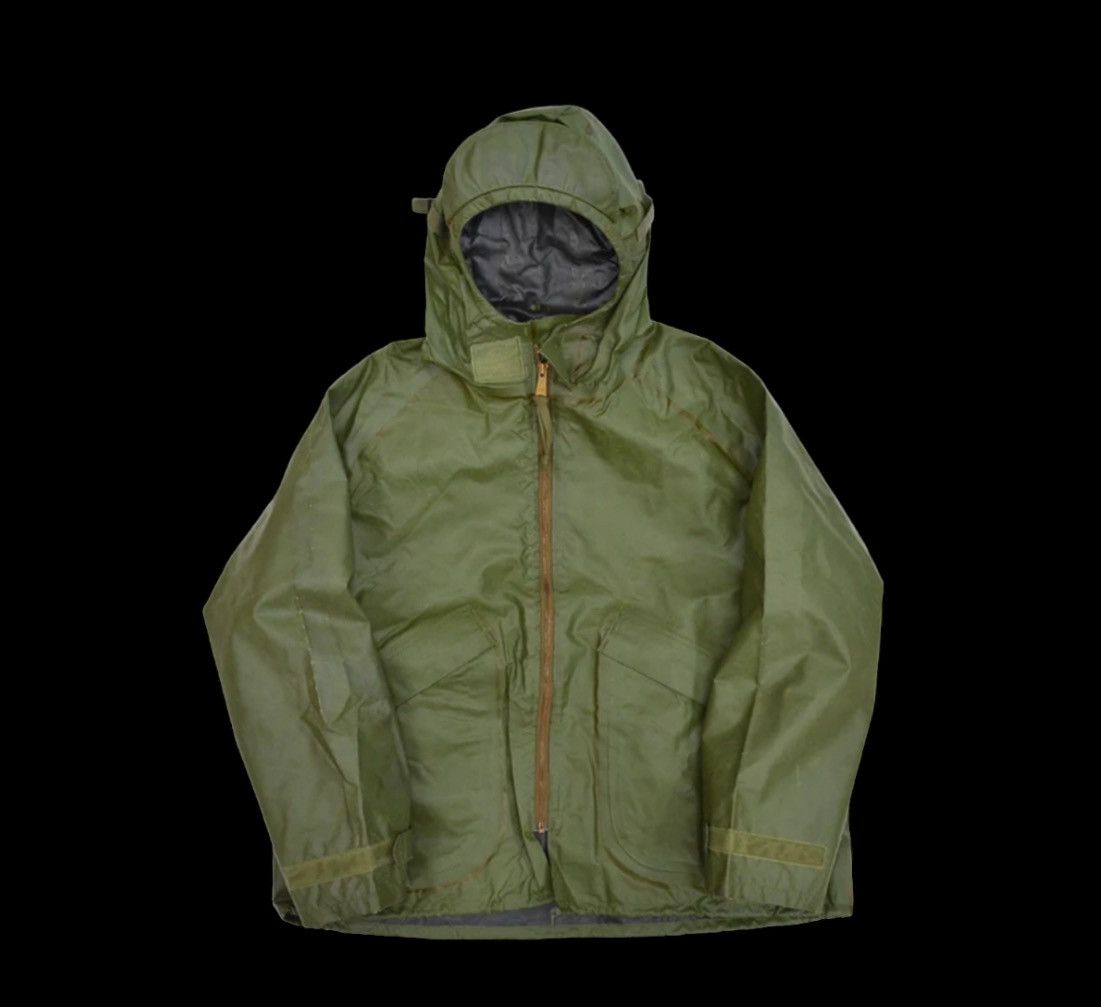 Vintage 1980’s Vintage Military RAIN Jacket Coat Size US S / EU 44-46 / 1 - 1 Thumbnail