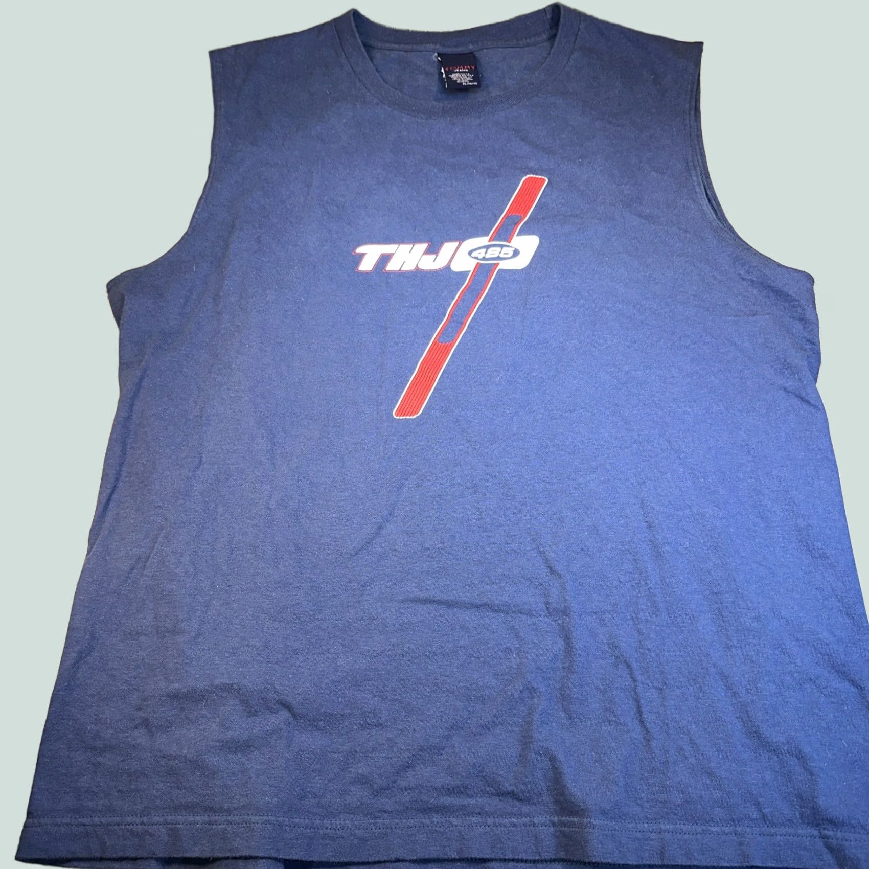Tommy Hilfiger VINTAGE Tommy Jeans Tank Top Shirt XL Men Blue Size US XL / EU 56 / 4 - 1 Thumbnail
