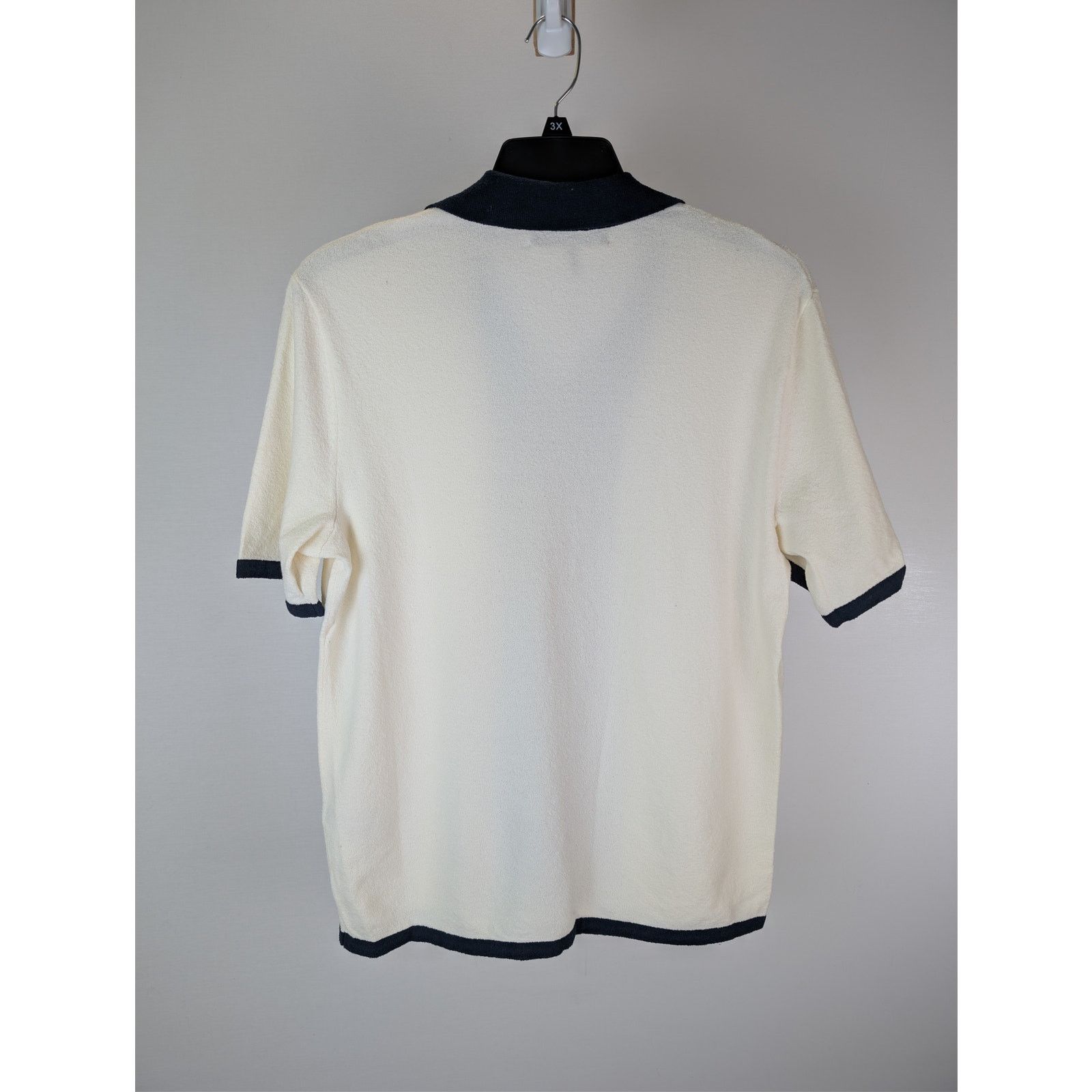 Rag & Bone o1rshd1 CC20 Avery Shirt in Zuma Toweling in Ivory Size US S / EU 44-46 / 1 - 10 Thumbnail