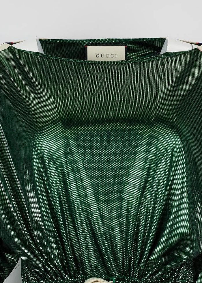 Gucci Gucci Green stripe dress Size XL / US 12-14 / IT 48-50 - 3 Thumbnail