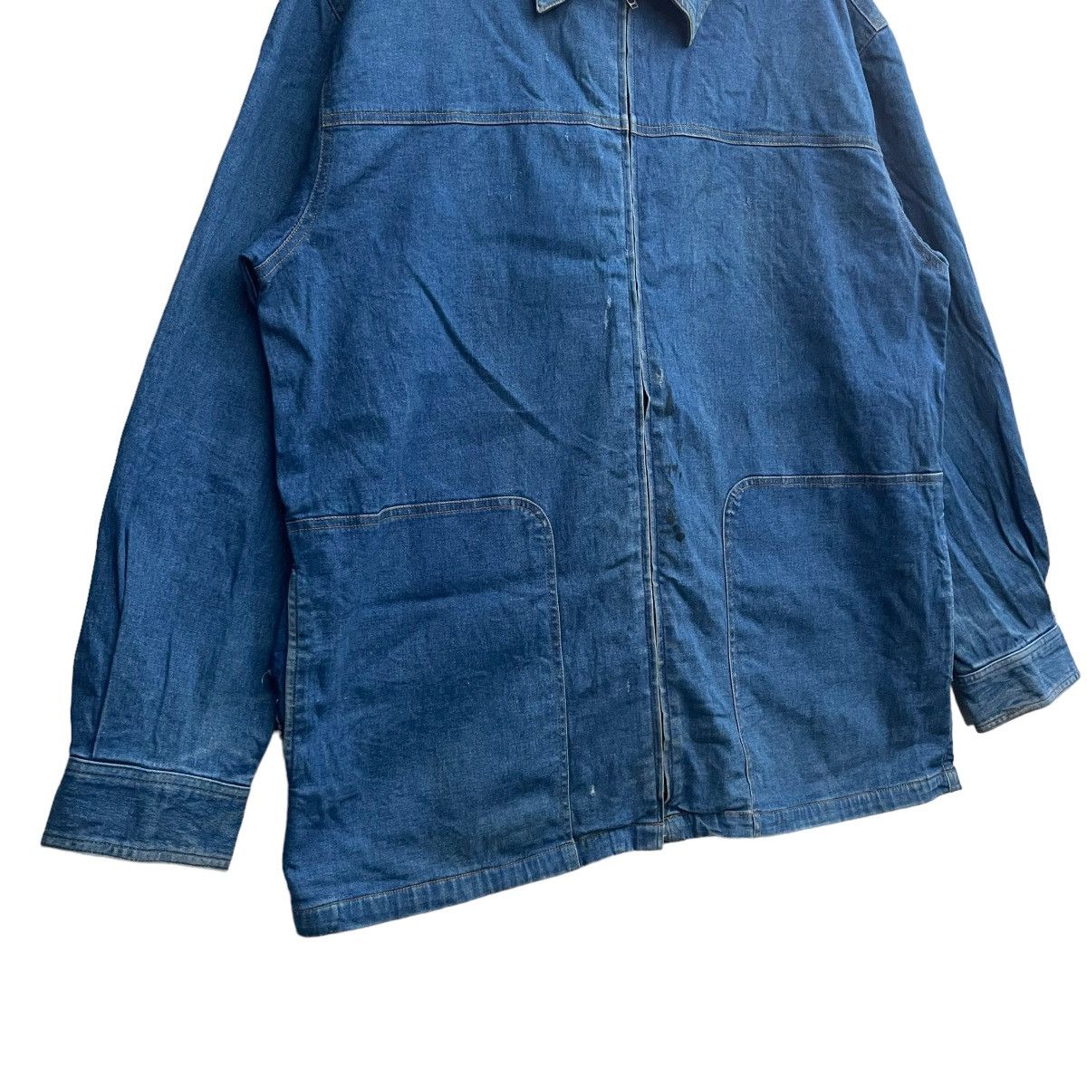 Japanese Brand × Vintage Vintage Japanese Brand Denim Zip Up Jacket by Aqua Blues Size US XL / EU 56 / 4 - 4 Thumbnail