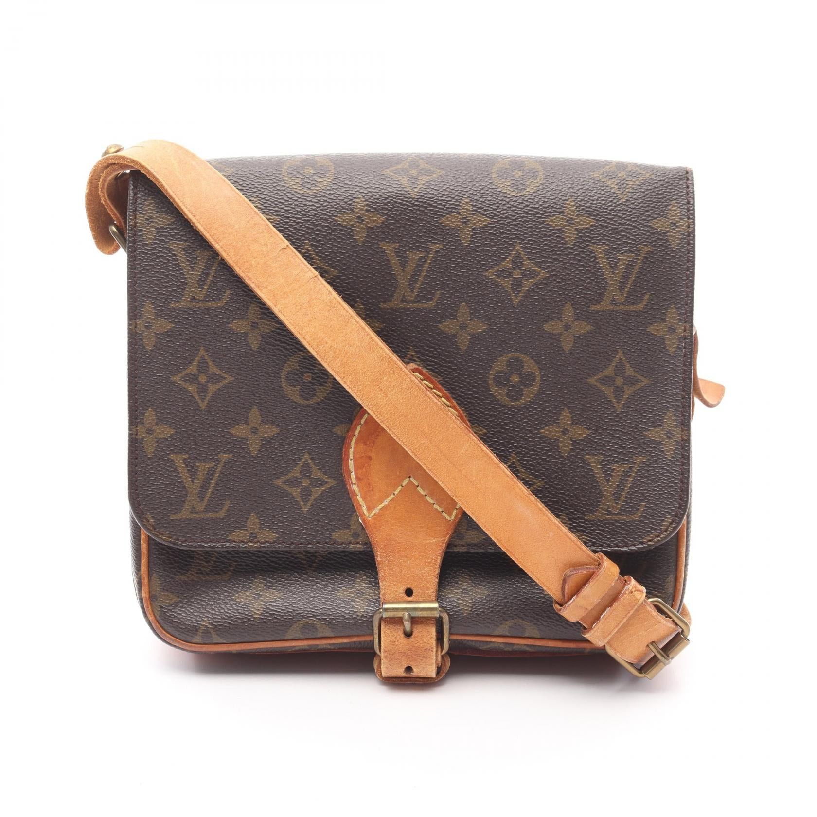 Louis Vuitton Louis Vuitton Cartesier Mm Monogram Shoulder Bag Leather Brown Size ONE SIZE - 1 Thumbnail